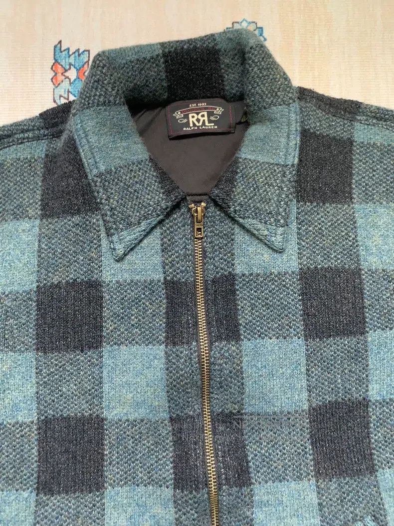 RRL Ralph Lauren RRL Ralph Lauren Classic blue-dyed wool checkered jacket Size US S / EU 44-46 / 1 - 5 Thumbnail