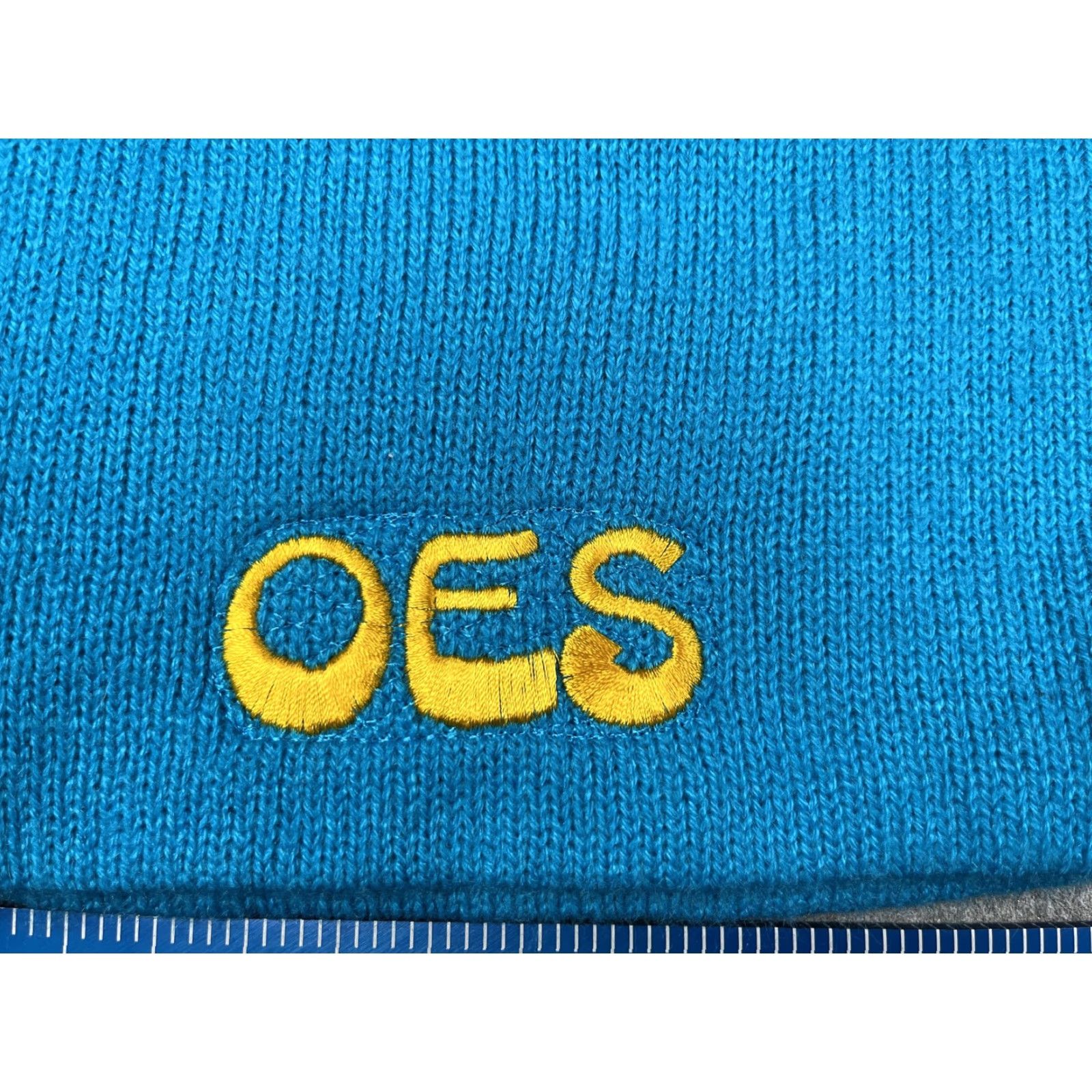 Port & Company Port & Company Beanie Mens One Size Blue Knit OES Embroidered Front Logo Stretch Winter Size ONE SIZE - 2 Thumbnail