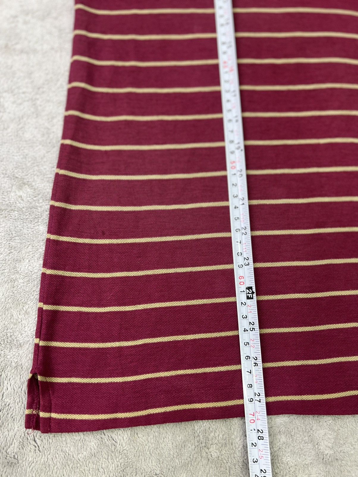 Lacoste Vintage 90s LacosteStripedPoloShirt Pink Beige SingleStitch Size US M / EU 48-50 / 2 - 9 Thumbnail