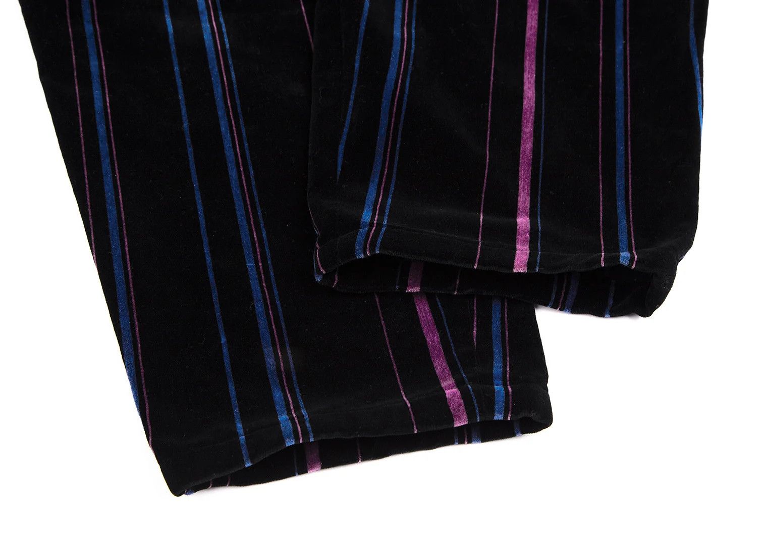 Yohji Yamamoto Yohji Yamamoto Velvet Multi-Stripe Tapered Pants Size US 30 / EU 46 - 11 Thumbnail