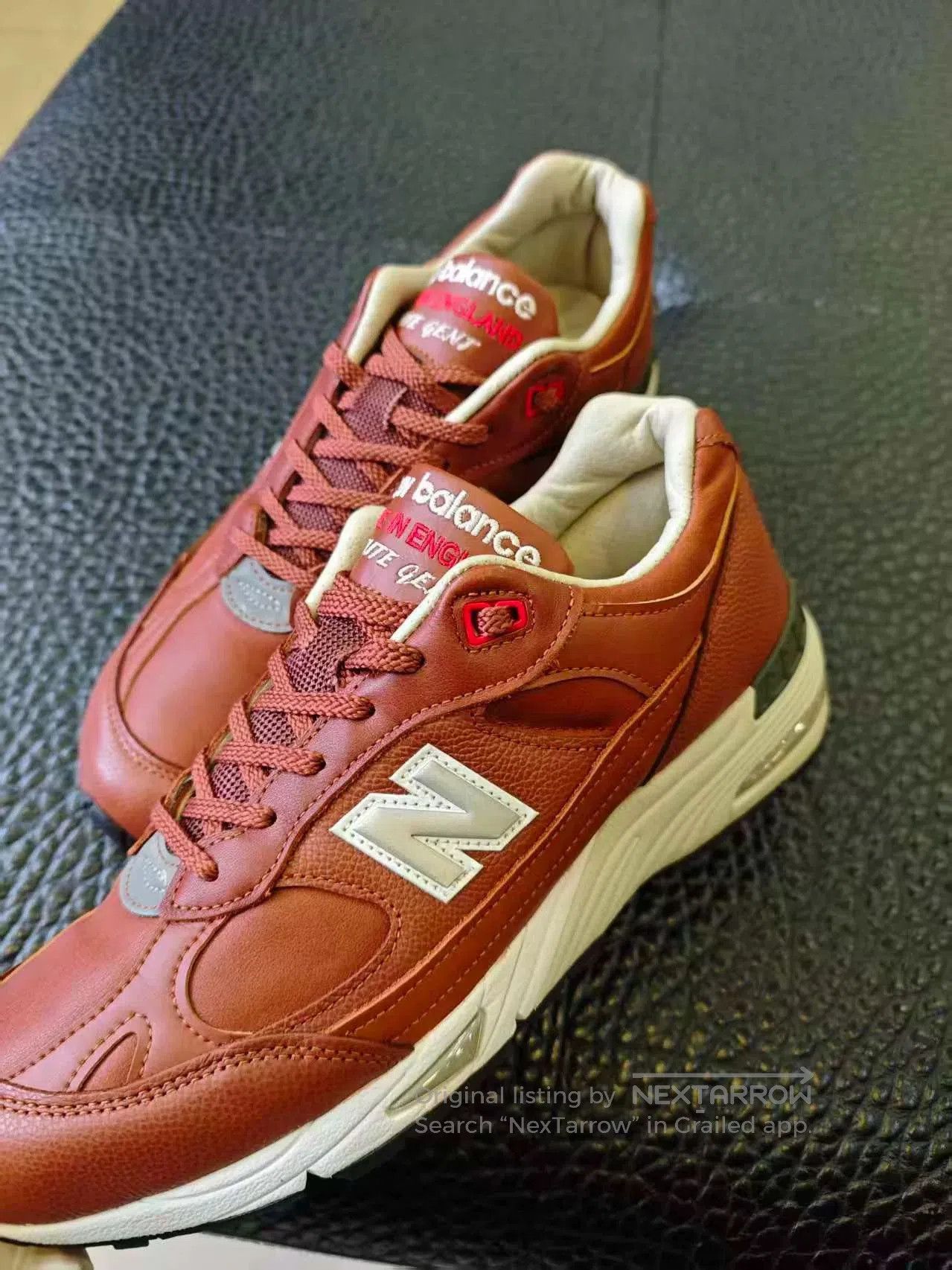 New Balance new balance 991 brown leather retro sneakers. Size US 10.5 / EU 43-44 - 2 Thumbnail