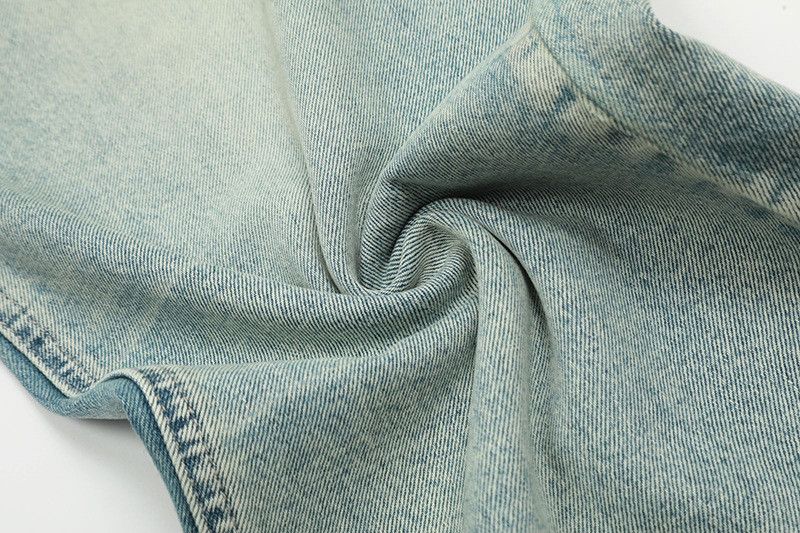 Vintage American retro light-washed distressed jeans for men Size US 32 / EU 48 - 5 Thumbnail