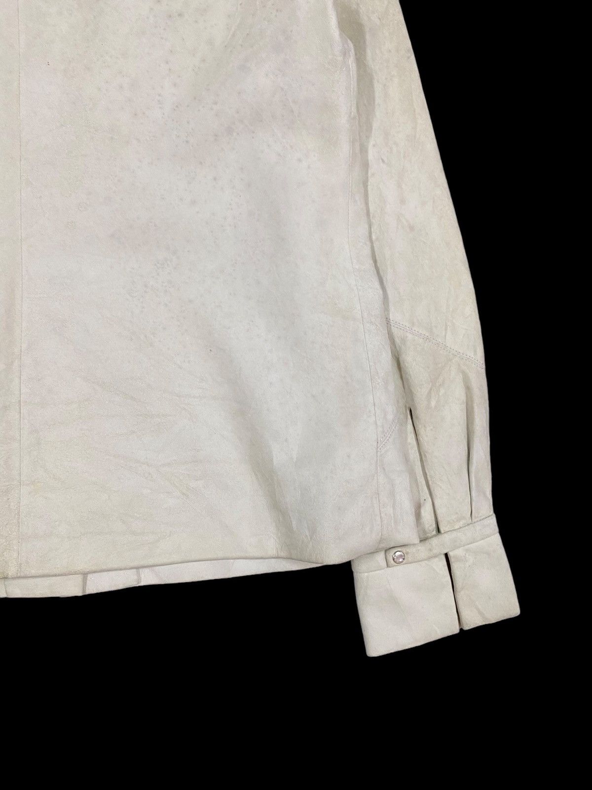 Loewe Authentic🔥Loewe Goat Skin/Silk Liner Button Ups Shirt Size US XXS / EU 40 - 21 Thumbnail