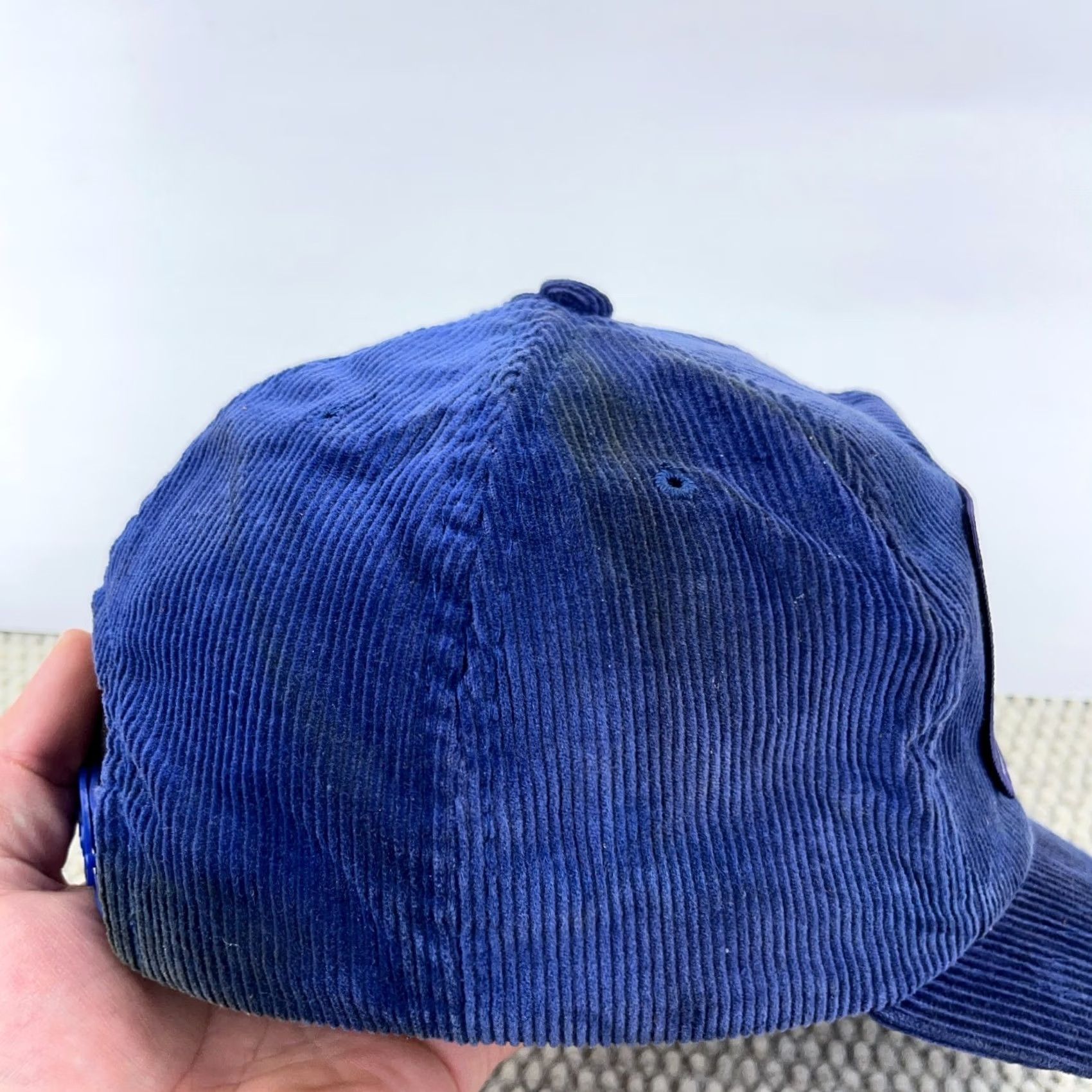 Vintage VINTAGE Baker Mine Service Trucker Hat Cap Blue Corduroy Coal Mining SnapBack Yupoong Men 80s 90s Size ONE SIZE - 7 Thumbnail