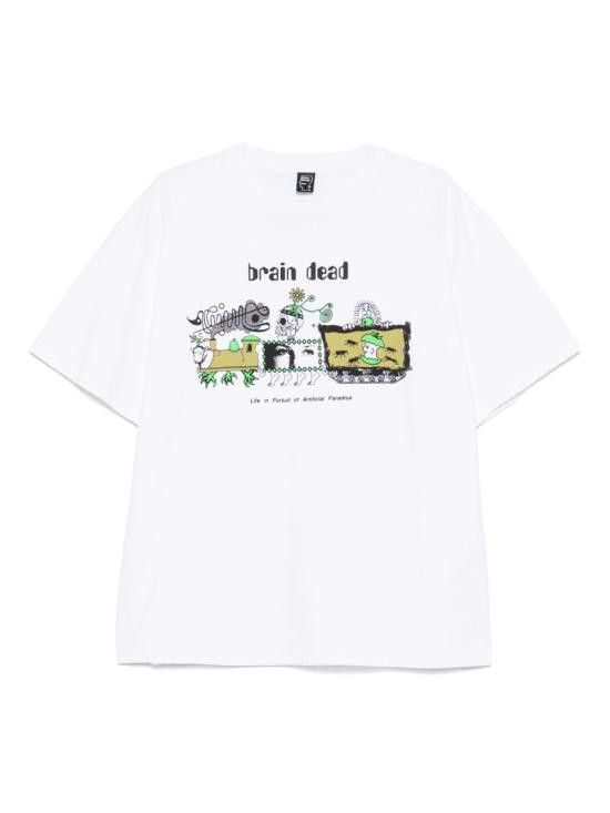 Brain Dead BRAIN DEAD Men T-Shirts BDS25T000O44 WHITE White Size US L / EU 52-54 / 3 - 1 Thumbnail
