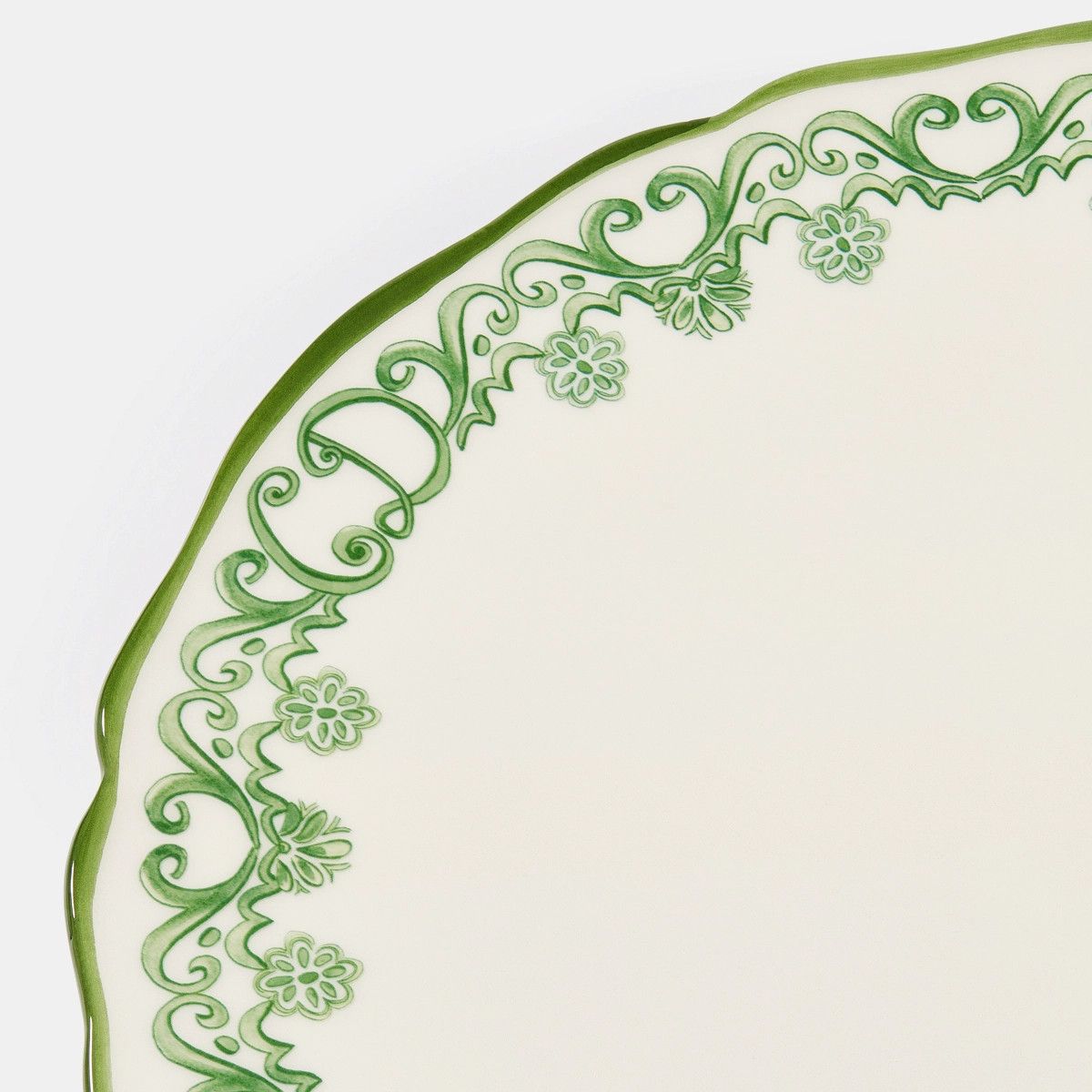 Dior o1bcso1str0225 Size:OS/ Decorative Plate in Ivory/Green Size ONE SIZE - 3 Thumbnail