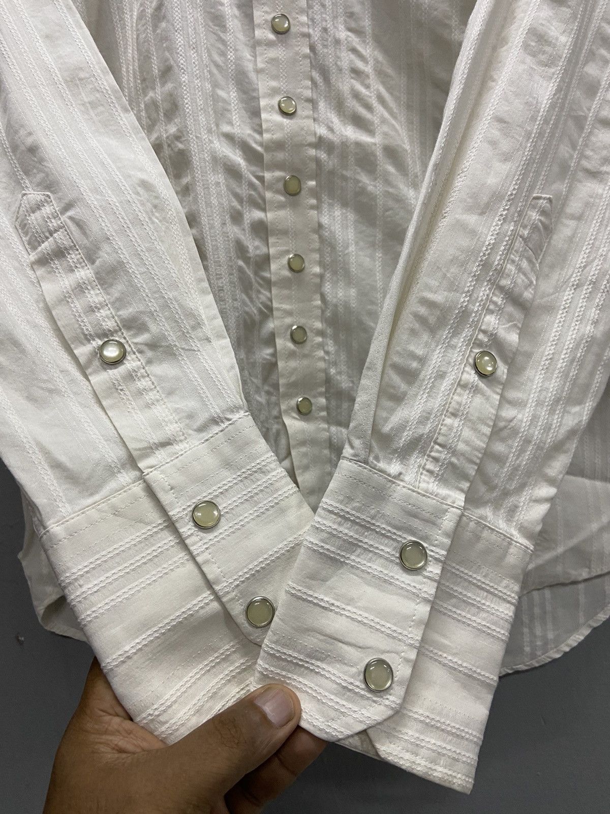 Japanese Brand MFE JAPANESE LONG SLEEVE SNAP BUTTON UP SHIRT Size US M / EU 48-50 / 2 - 6 Thumbnail