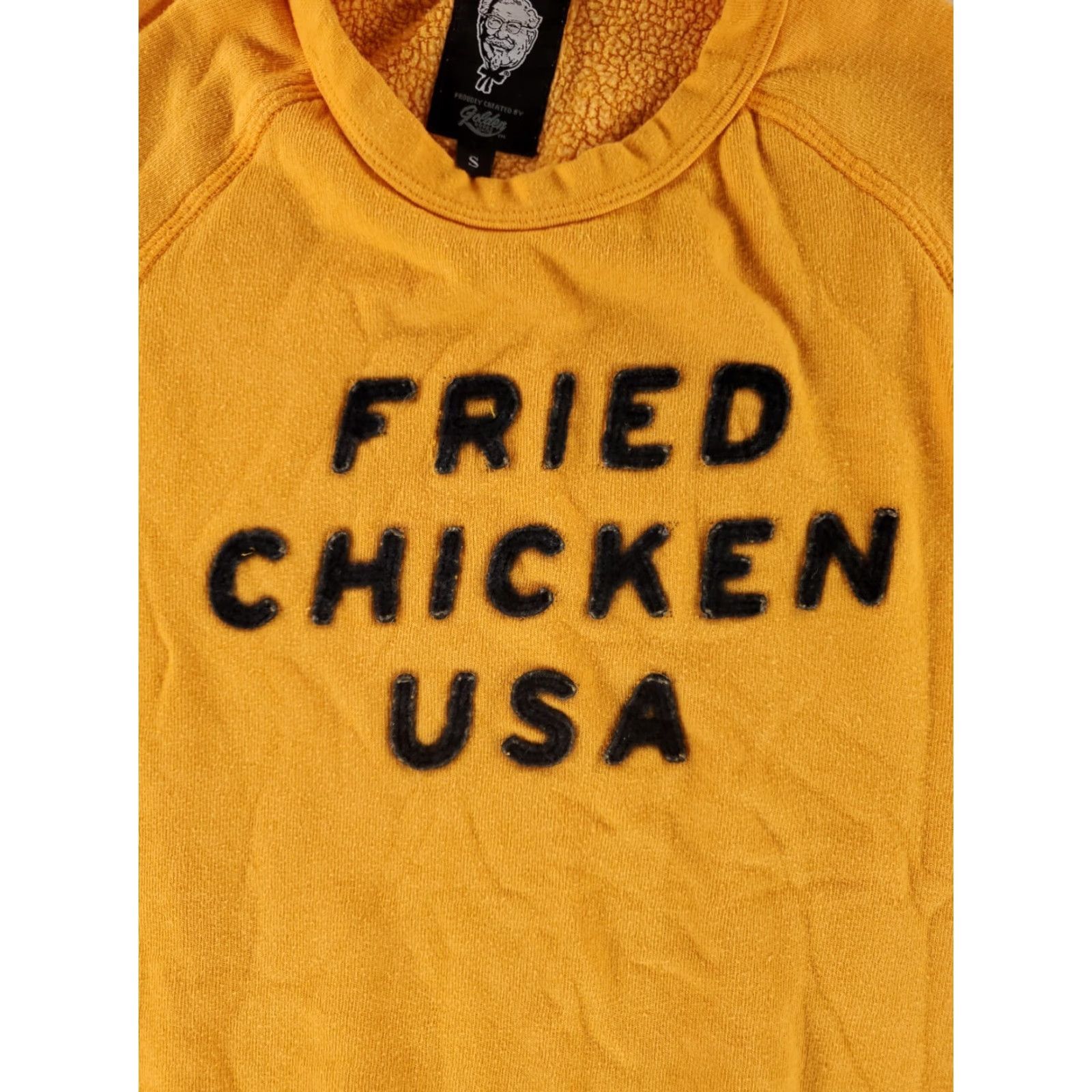 Vintage KFC Sweatshirt Fried Chicken USA Golden Goods Yellow Long Sleeve Mens S Size US S / EU 44-46 / 1 - 2 Thumbnail