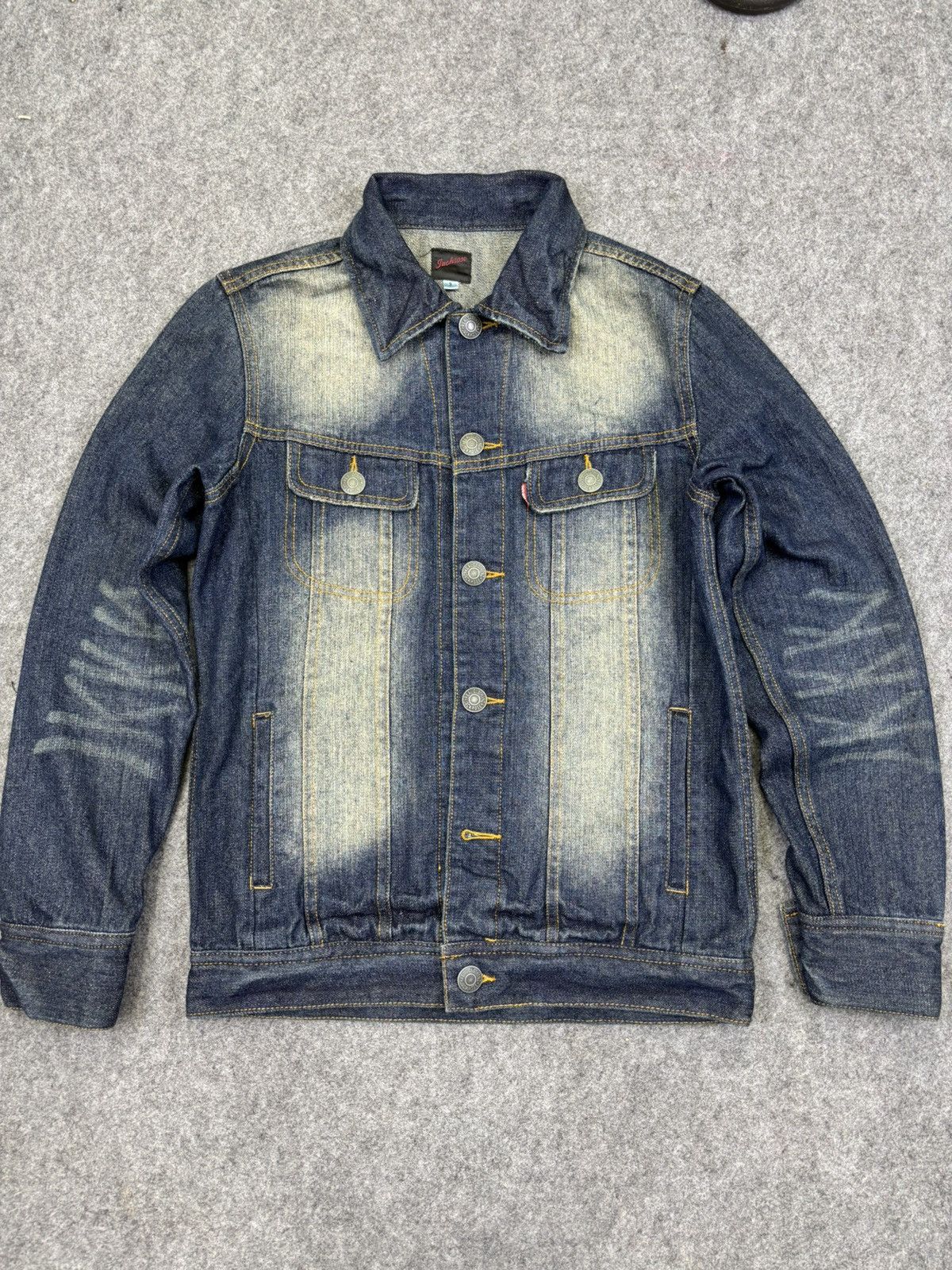 JACKROSE Jackrose Insane Stone Wash Fades Trucker Jacket F819 Size US S / EU 44-46 / 1 - 15 Thumbnail