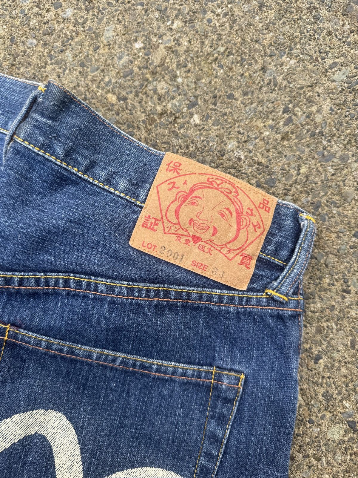 Evisu EVISU White Seagull Denim Jean Shorts Size US 30 / EU 46 - 3 Thumbnail