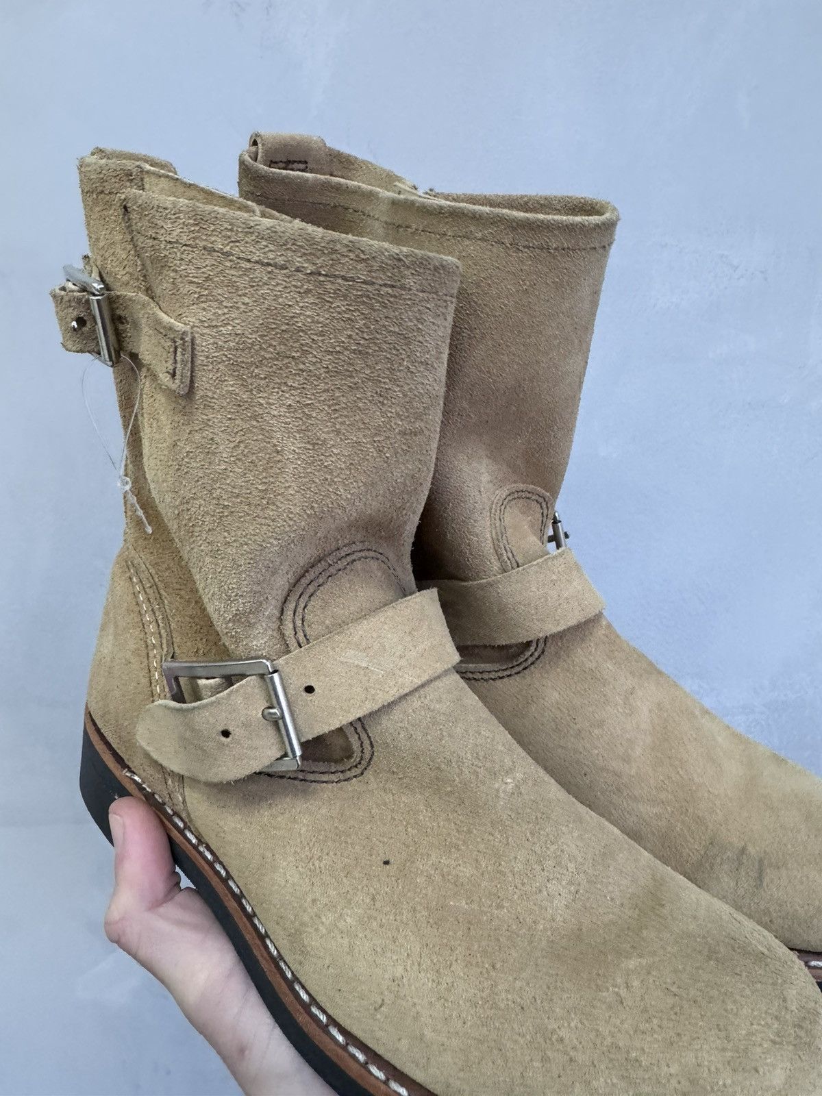 Red Wing Red Wing Shoes 3358 Suede Leather Moto Boots Size US 7 / IT 37 - 3 Thumbnail