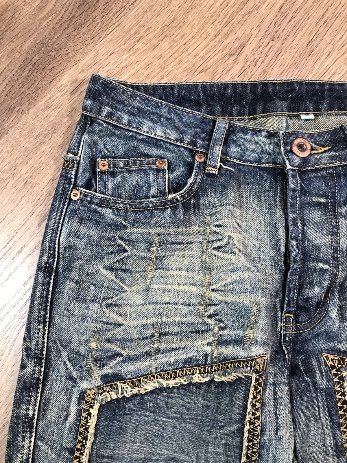 Japanese Brand × Vintage Vintage Distressed Denim Pants Jeans Size 28" / US 6 / IT 42 - 8 Thumbnail