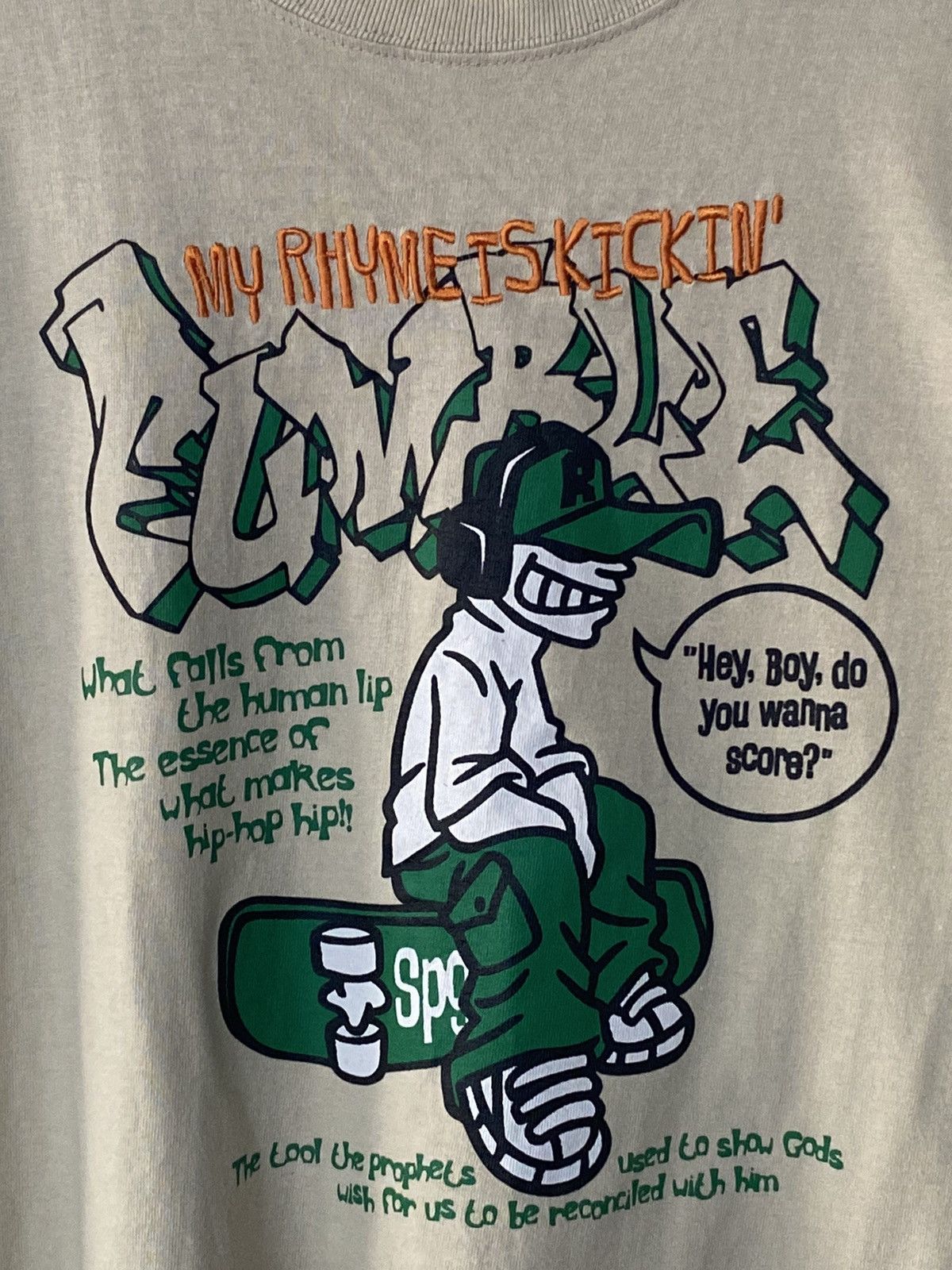 Vintage Vintage Hiphop My Rhyme Is Kickin Style Cartoon Y2K Tees Size US L / EU 52-54 / 3 - 3 Thumbnail