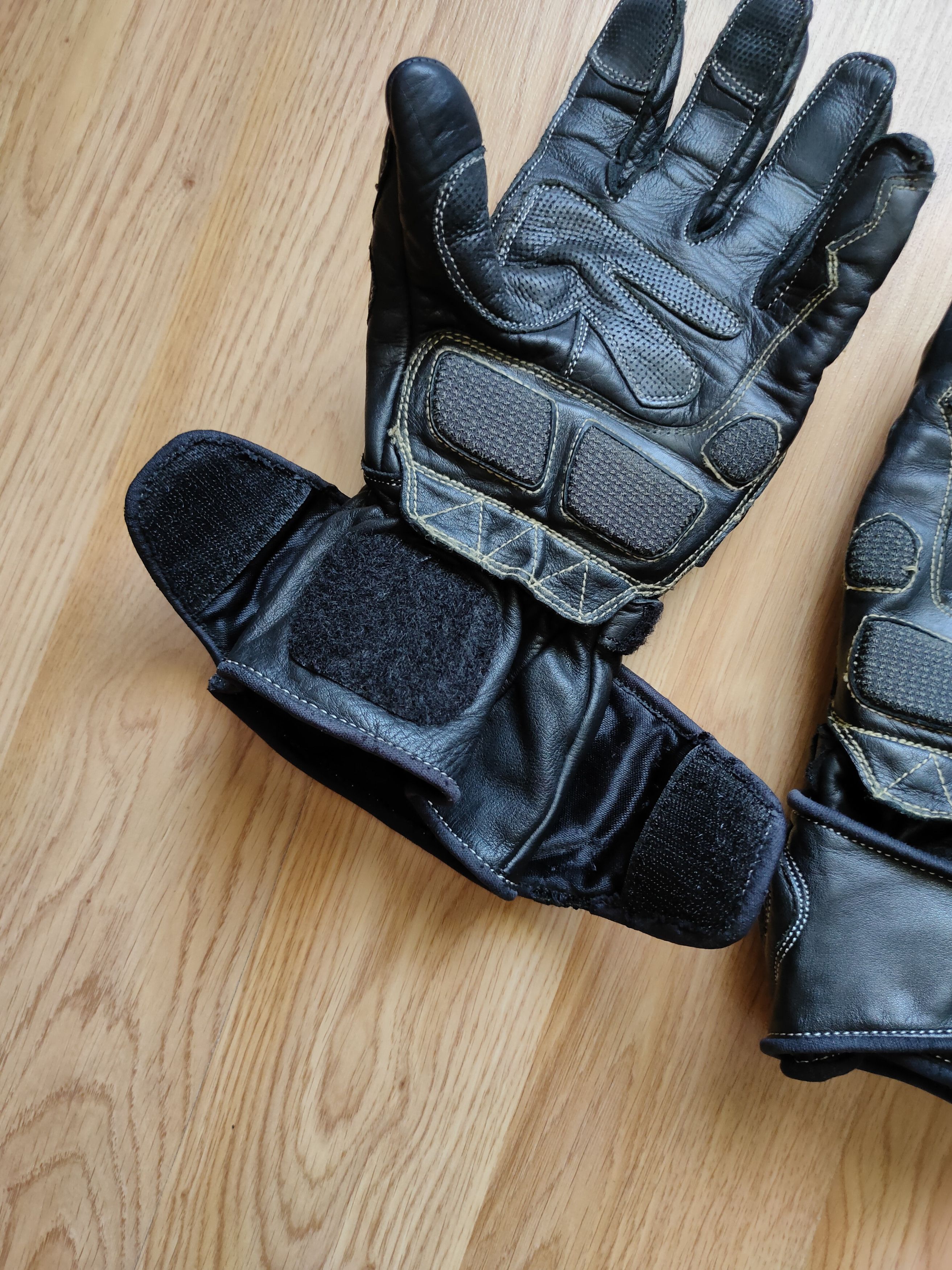 BUFFALO BOBS Vintage Y2K Motorcycle leather gloves Buffalo motoracing Size ONE SIZE - 7 Thumbnail