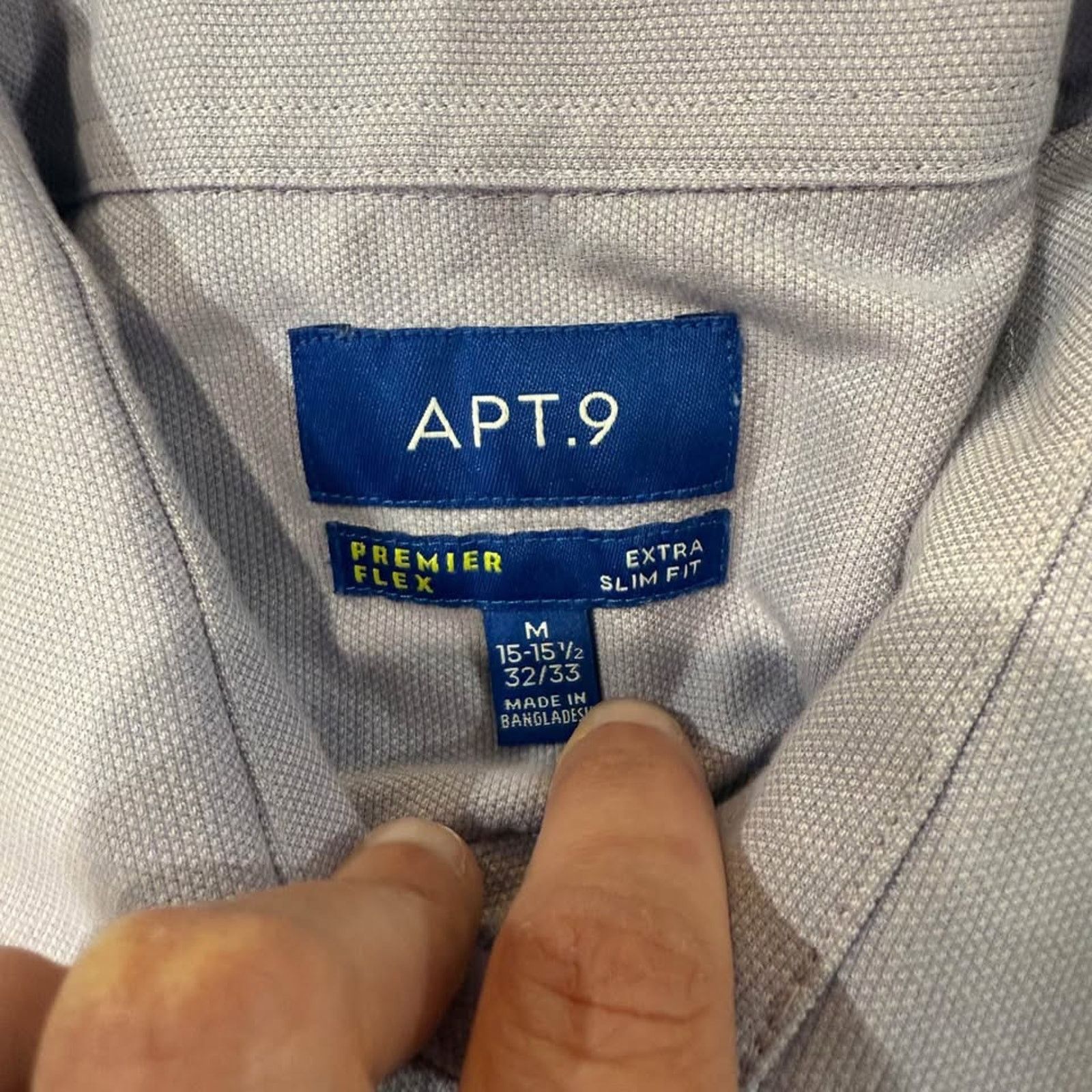 Apt. 9 Apt 9 Dress Shirt Mens 15.5 32/33 Premier Flex Purple Size US M / EU 48-50 / 2 - 3 Thumbnail