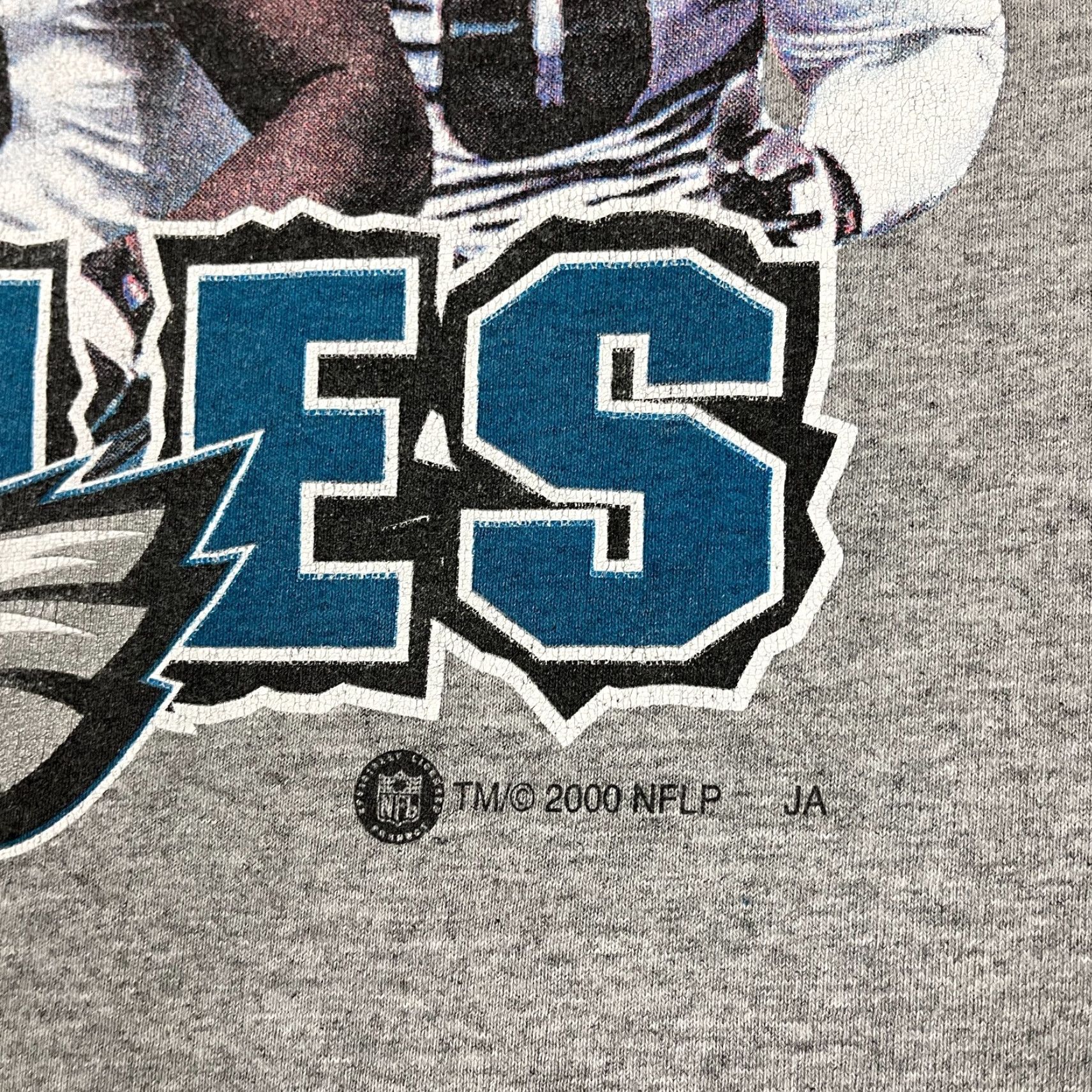 Vintage VINTAGE Philadelphia Eagles Graphic T-Shirt Men L Gray Who Let The Dogs Out Y2K Size US L / EU 52-54 / 3 - 3 Thumbnail