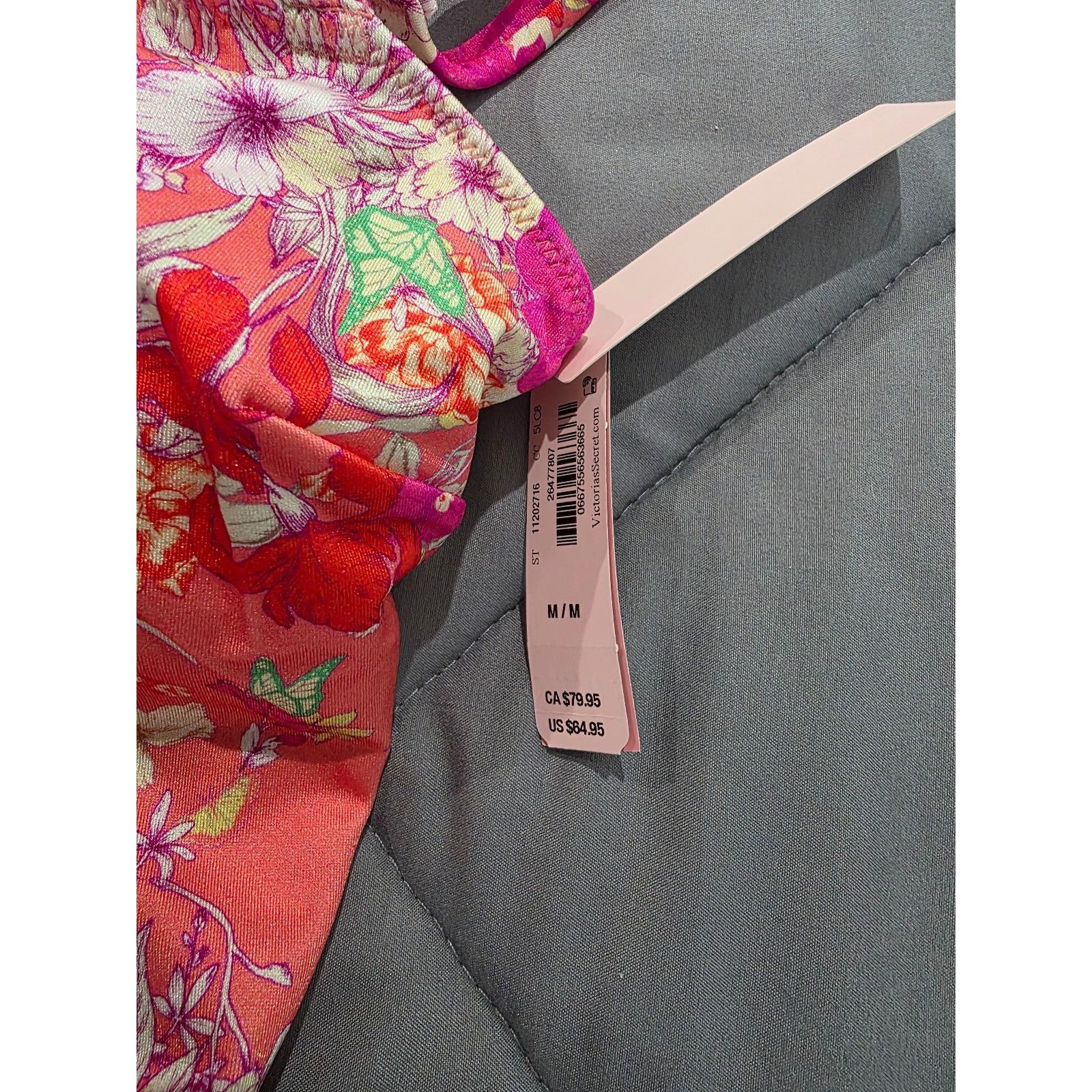 Victoria's Secret NWT Victoria's Secret Sz M One Piece Removable Padded Floral Size ONE SIZE - 3 Thumbnail