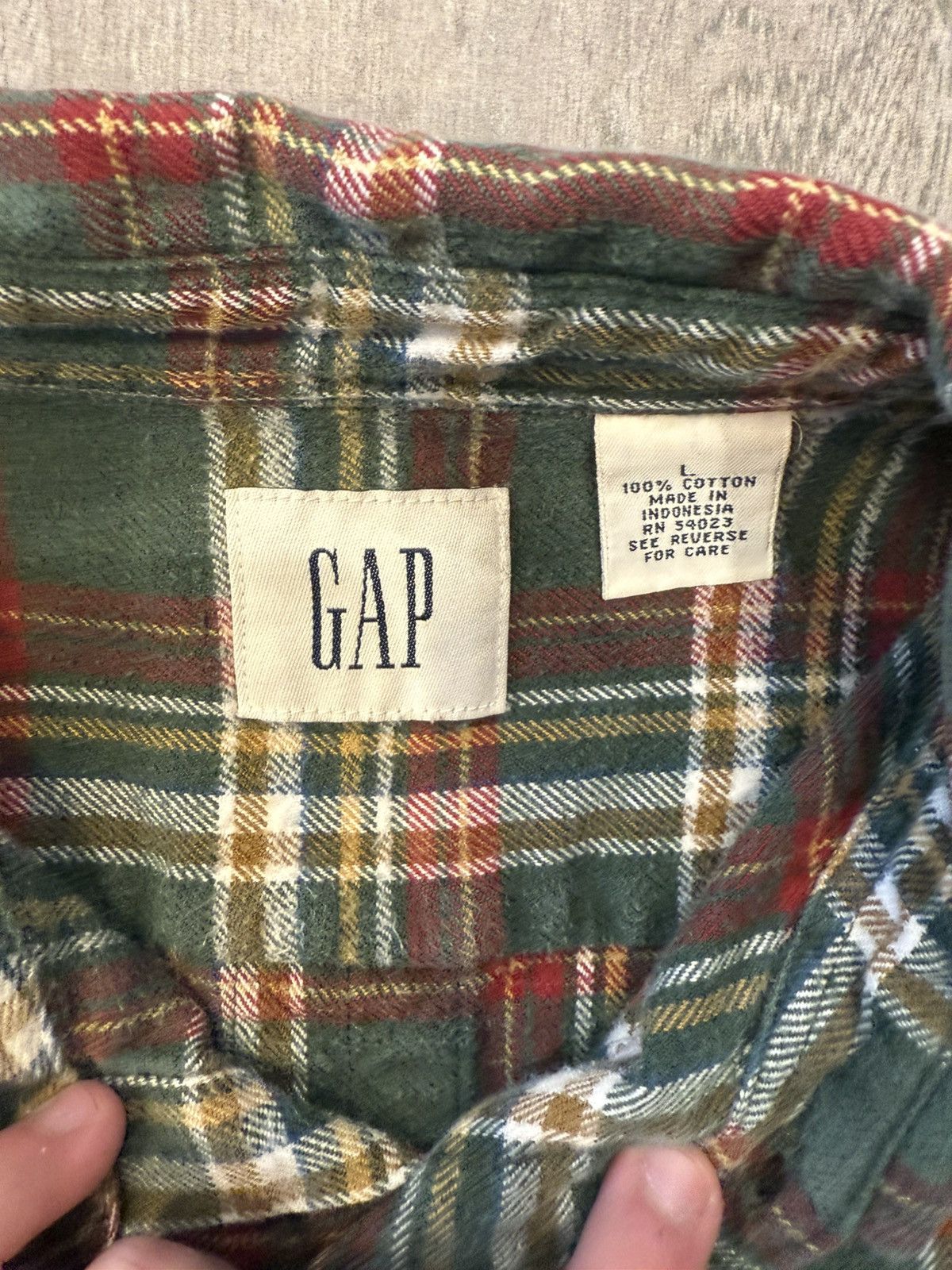 Gap × Vintage Vintage GAP Plaid Button Up Size US L / EU 52-54 / 3 - 3 Thumbnail