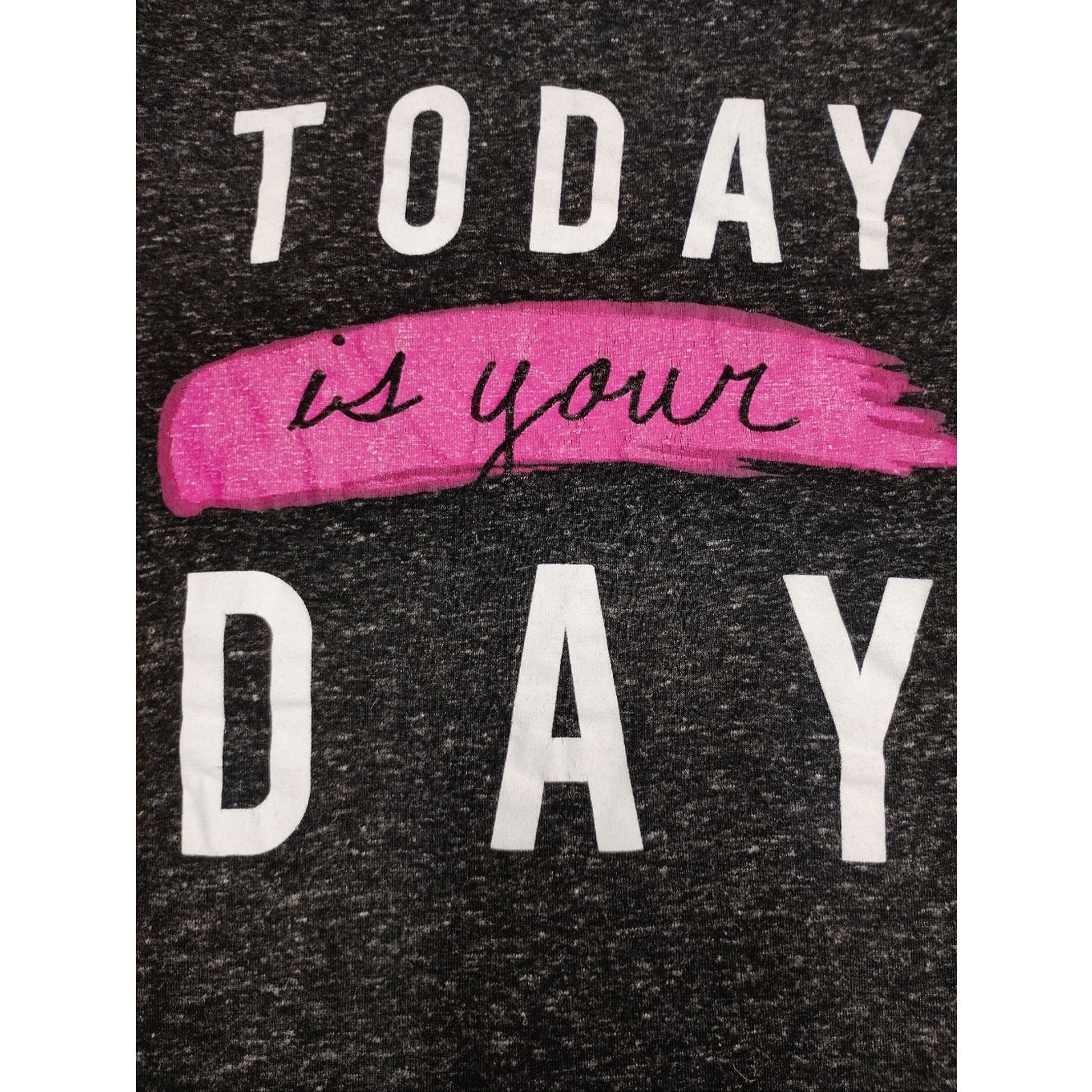 Aeropostale Aeropostale Charcoal Graphic Tee with Pink Accent Size S / US 4 / IT 40 - 2 Thumbnail