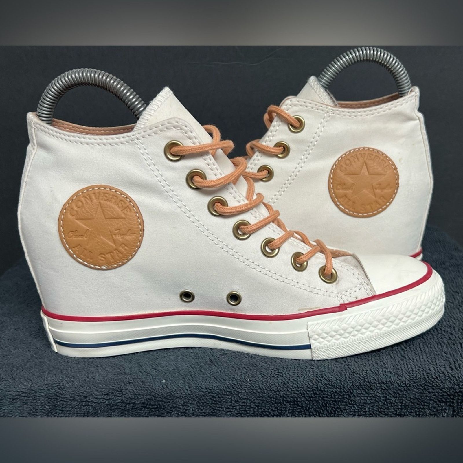 Converse Converse Chuck Taylor All Star SZ 7 Lux Peached Canvas Wedge Size US 7 / IT 37 - 1 Thumbnail