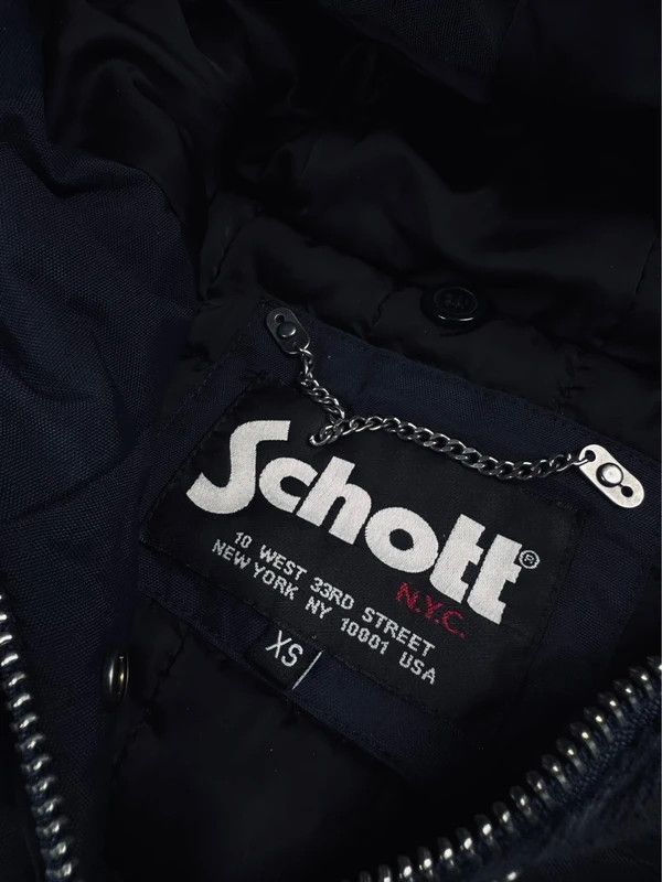 Schott Schott insulated parka jacket, navy blue, XS Size XS / US 0-2 / IT 36-38 - 4 Thumbnail