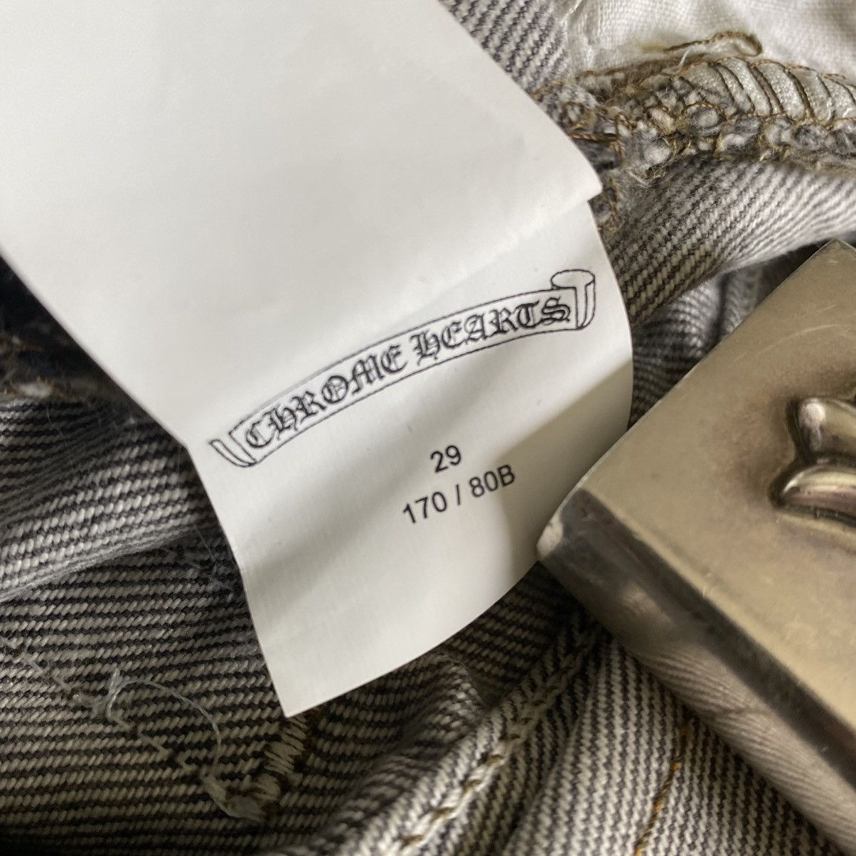 Chrome Hearts Chrome Hearts Gallery Dept Flared Grey Levi’s 501 Jeans Size US 29 - 22 Thumbnail