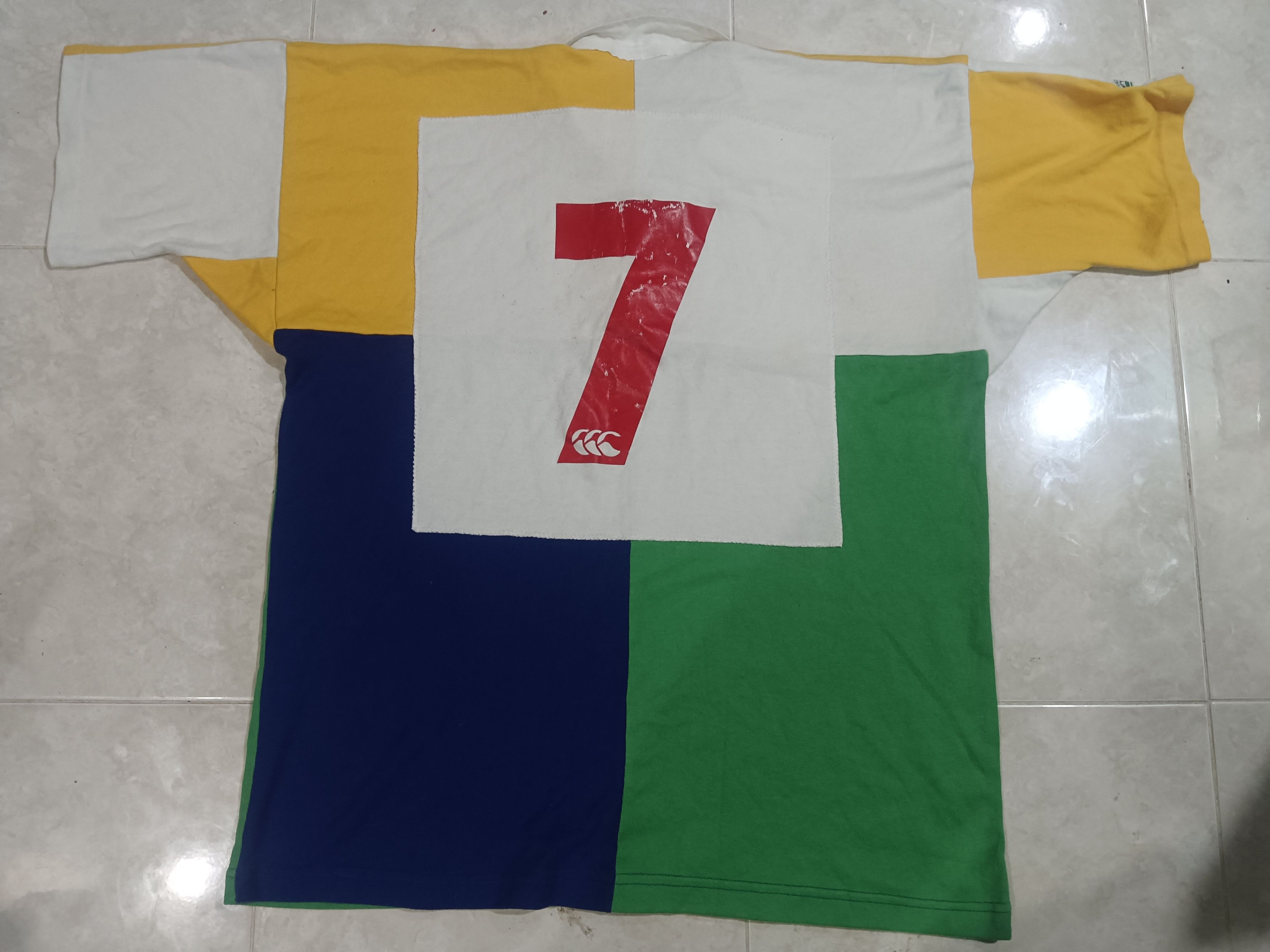 Canterbury of New Zealand Vintage rawfish rugby seven jersey player issue Size US XL / EU 56 / 4 - 6 Thumbnail