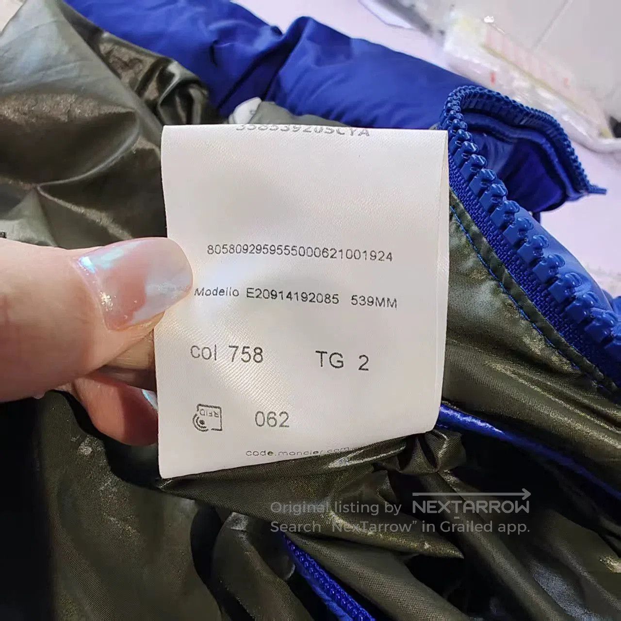 Moncler moncler men's blue puffer jacket, size 2. Size US M / EU 48-50 / 2 - 9 Thumbnail