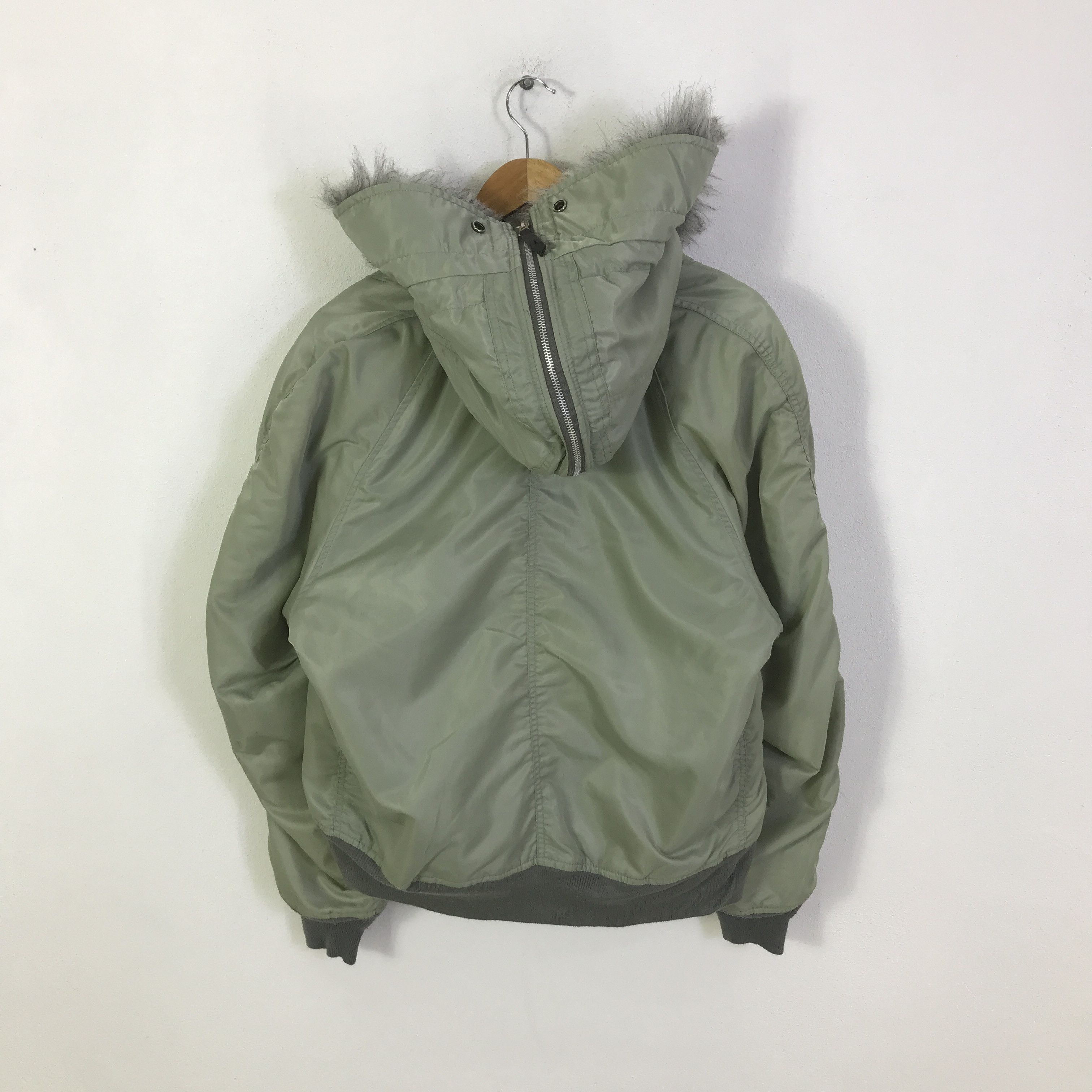 Japanese Brand Vtg Japan kenny club bombers Jacket fur hoodie K100B2 Size US L / EU 52-54 / 3 - 3 Thumbnail