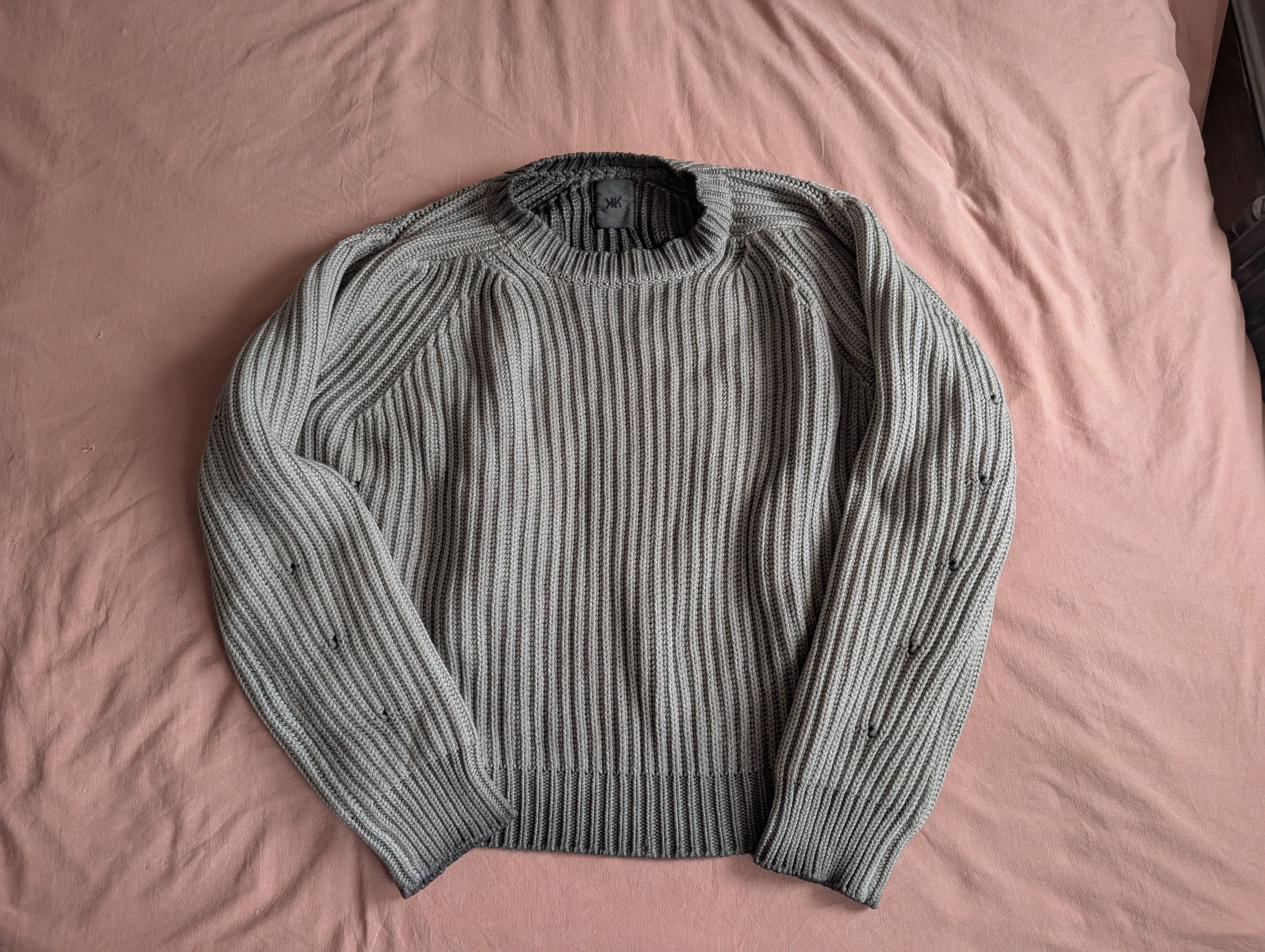 K-Two Studios Charcoal Zip up knit. | Grailed