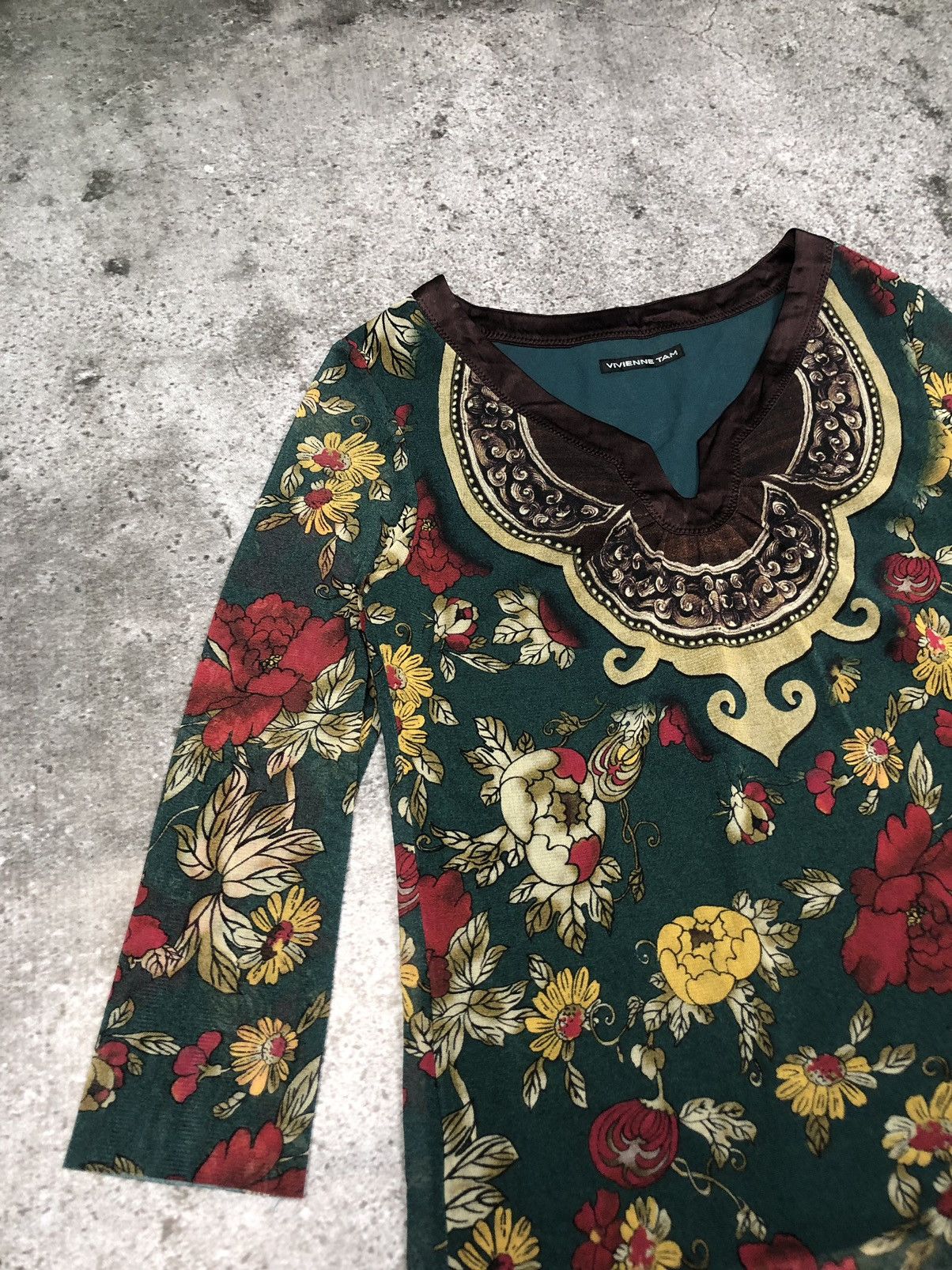 Jean Paul Gaultier × Vivienne Tam Vivienne Tam Flower Longsleeve Size S / US 4 / IT 40 - 3 Thumbnail