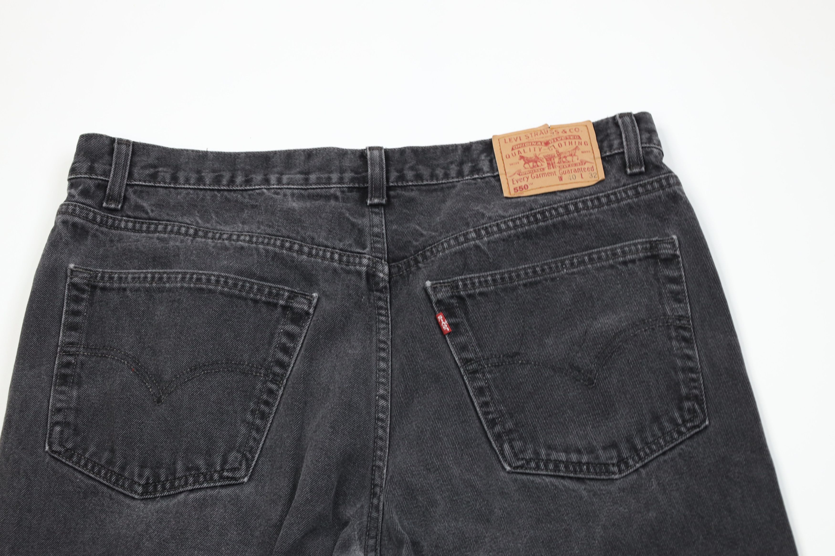 Levi's Vintage 90s Levis 550 Relaxed Fit Denim Jeans Black Cotton Size US 40 / EU 56 - 11 Thumbnail