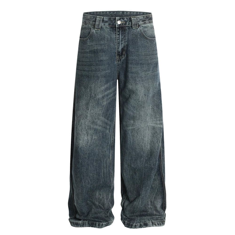 Vintage American retro street style washed distressed jeans Size US 32 / EU 48 - 1 Thumbnail