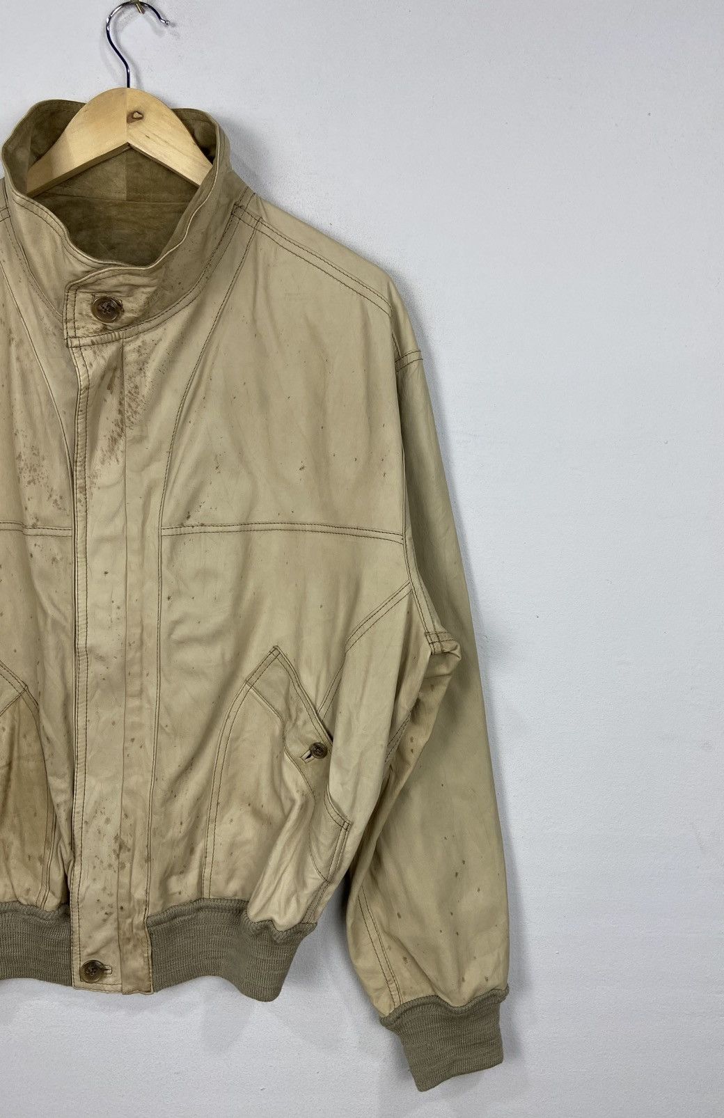 Genuine Leather × Vintage VINTAGE REMO MERCALI ITALY LEATHER JACKET Size US L / EU 52-54 / 3 - 2 Thumbnail