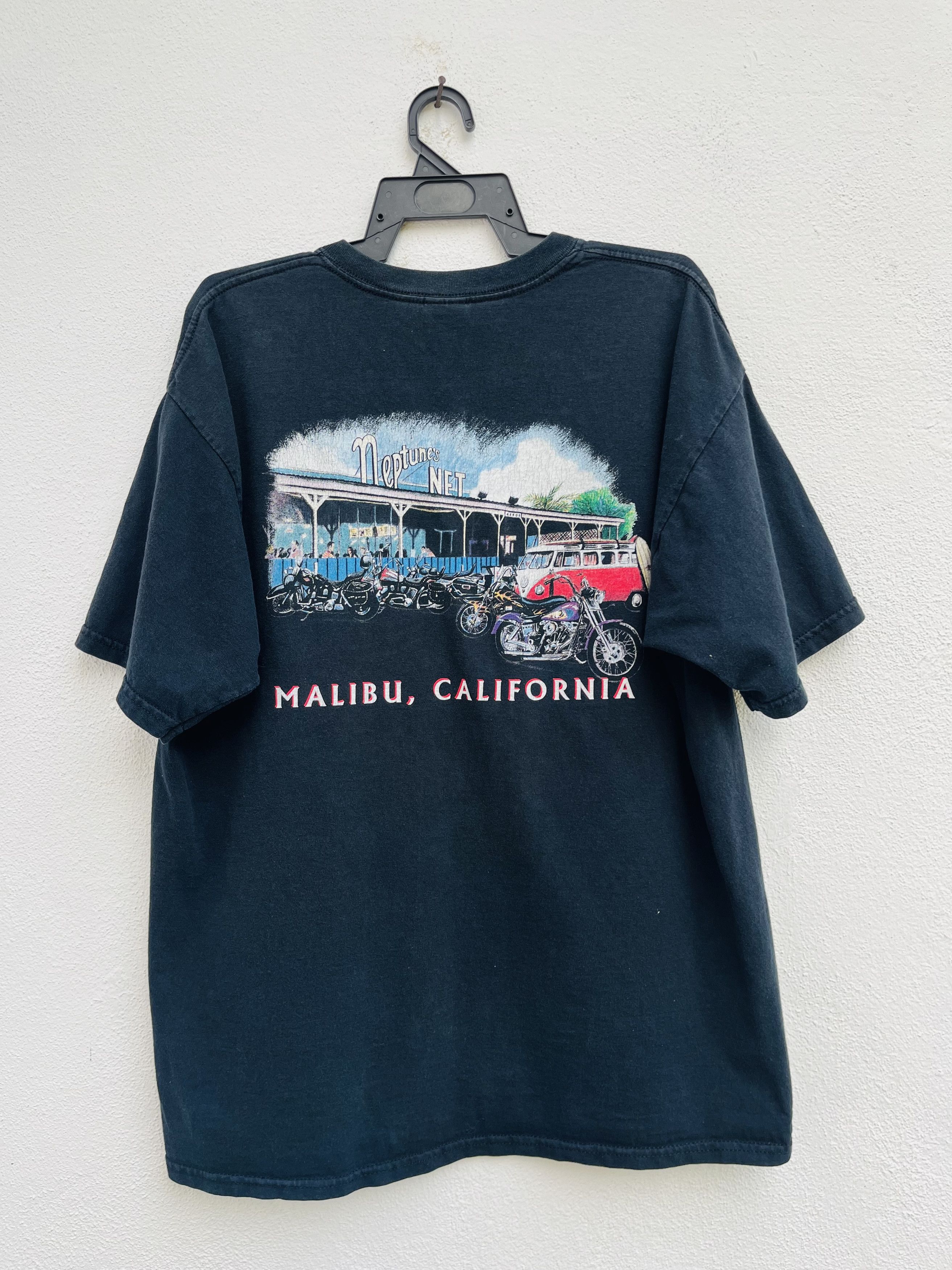 Japanese Brand Vintage Neptune’s NET Malibu California Motorcycle Shirt Size US L / EU 52-54 / 3 - 1 Thumbnail