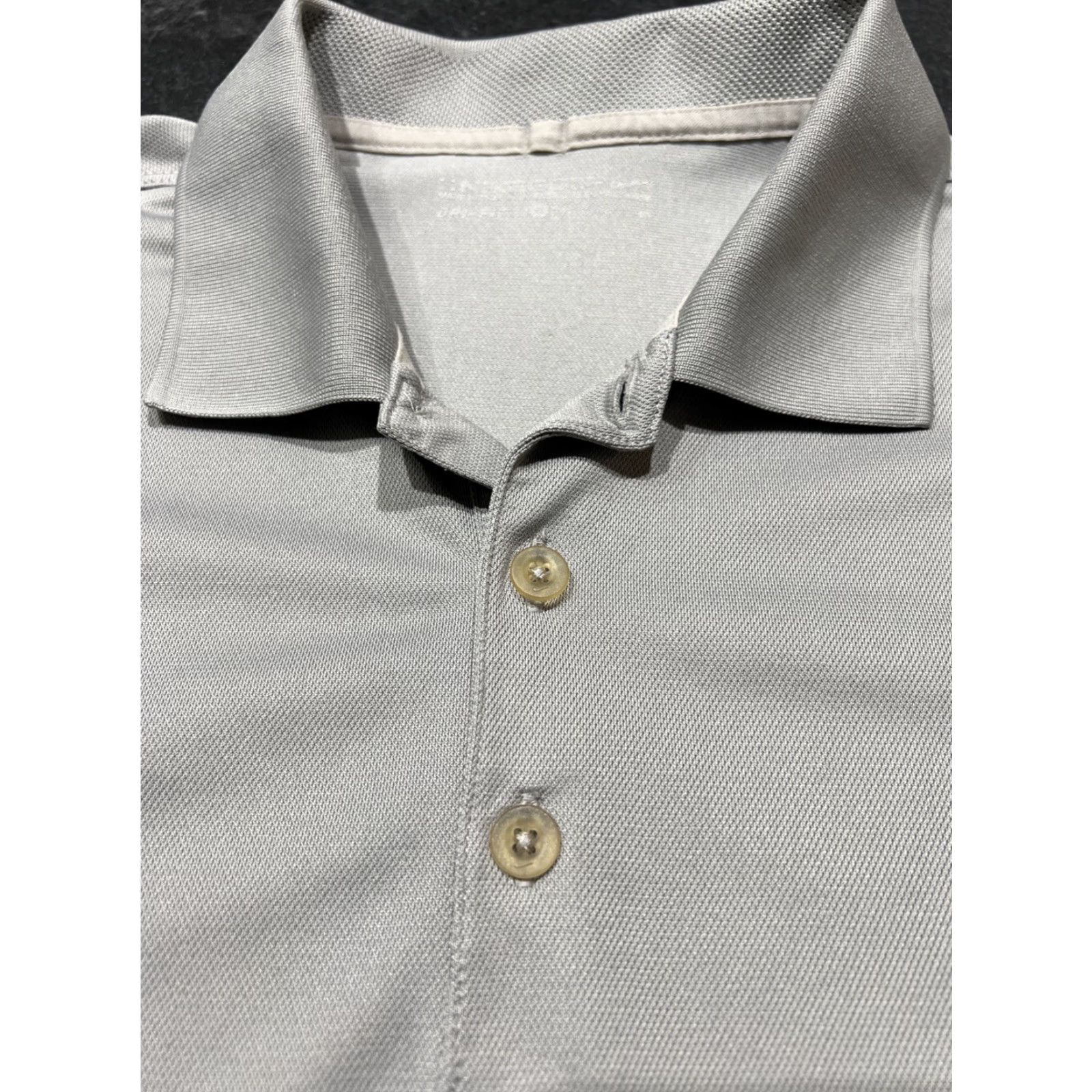 Nike Nike Golf Polo Shirt XL Men Gray Solid Performance Golf Size US XL / EU 56 / 4 - 6 Thumbnail