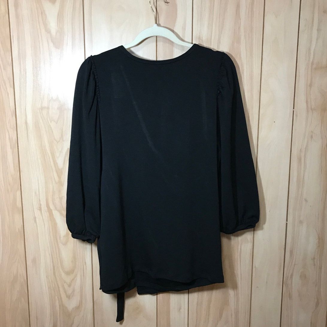 Other ngrid + Isabel Black V-Neck 3/4 Sleeve Nursing Wrap Top M Size M / US 6-8 / IT 42-44 - 2 Thumbnail