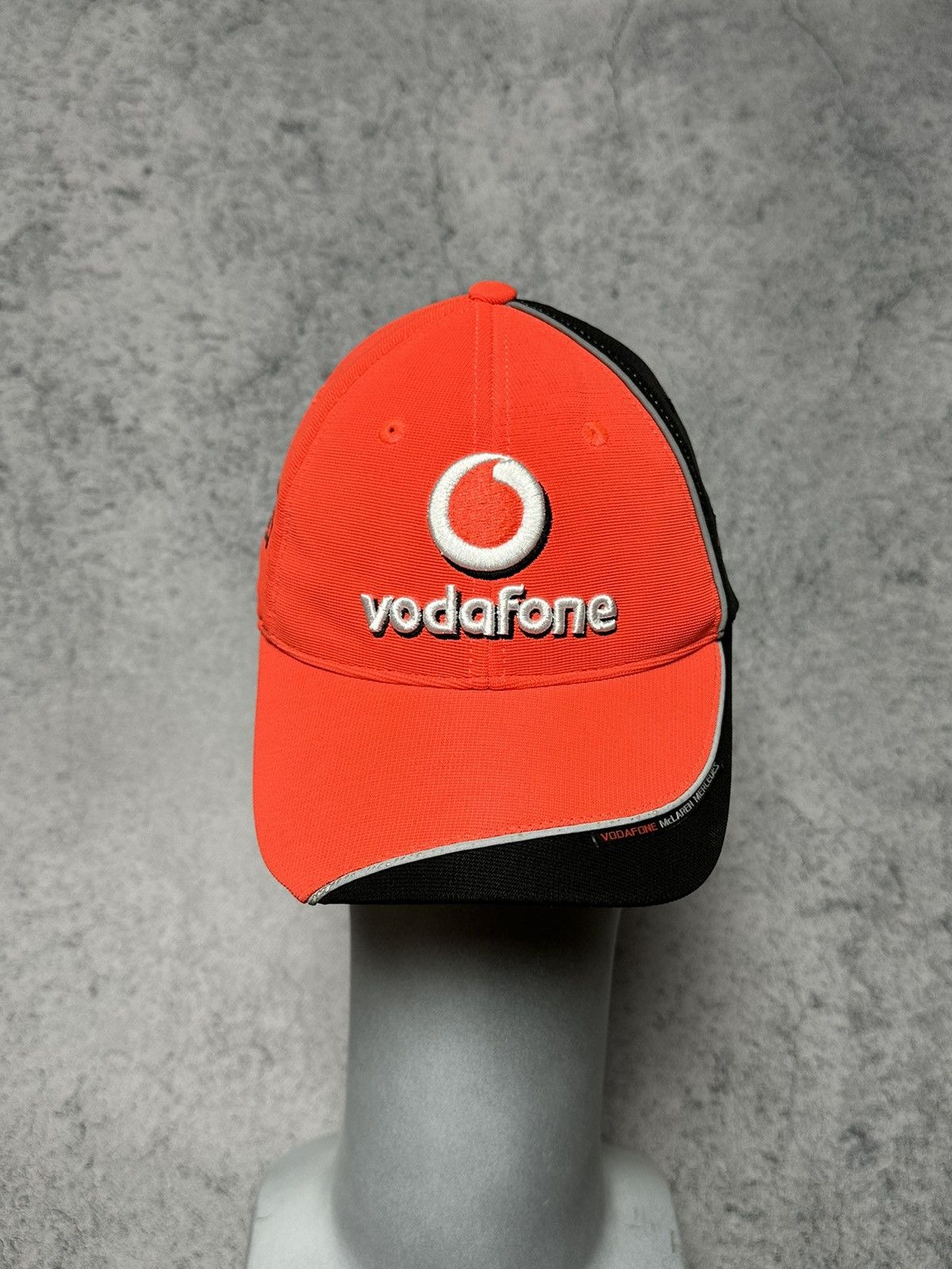 Casquette Vintage Mercedes Benz McLaren Vodafone – Homme, Noir, 5 Panneaux, Taille Unique