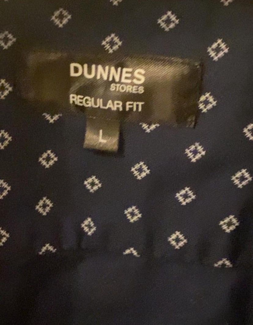 Dunnes Navy blue dotted dunes shirt Size US M / EU 48-50 / 2 - 4 Thumbnail