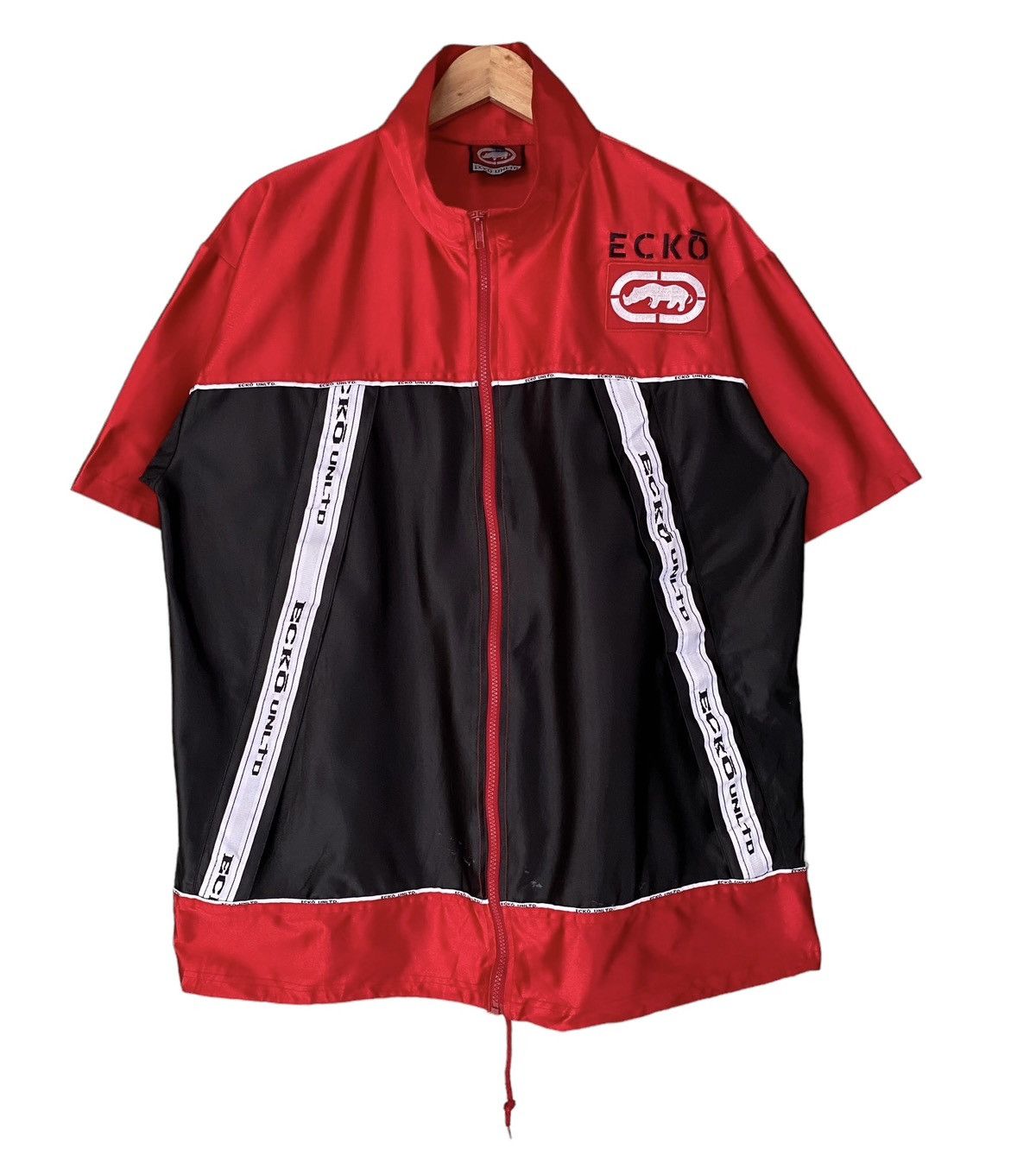Ecko Unltd. 90s Ecko Unltd Zipper Jersey Shirt Size US L / EU 52-54 / 3 - 3 Thumbnail