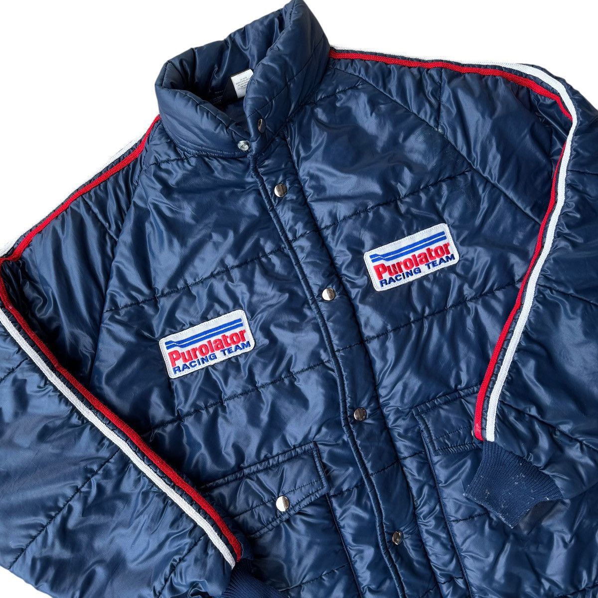 Swingster 80s Swingster True Vintage Purolator Puffy Racing Jacket Size US L / EU 52-54 / 3 - 6 Thumbnail