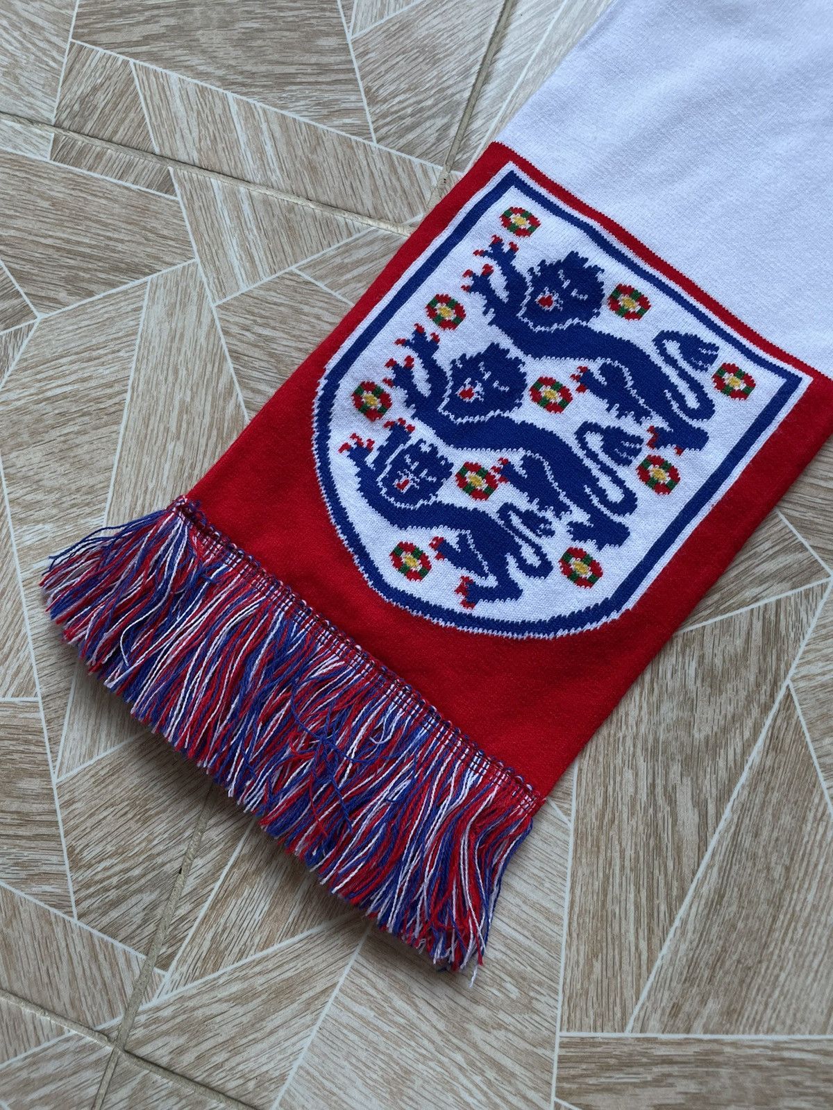 Vintage Vintage Football Soccer Englang Logo Scarf Size ONE SIZE - 4 Thumbnail
