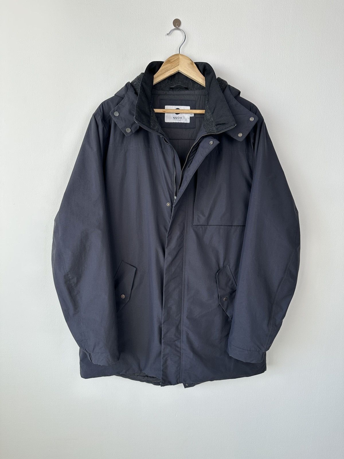 NN07 NN07 Jasper 8208 Technical 2-Layer Fishtail Parka Navy Blue Size US XXL / EU 58 / 5 - 4 Thumbnail