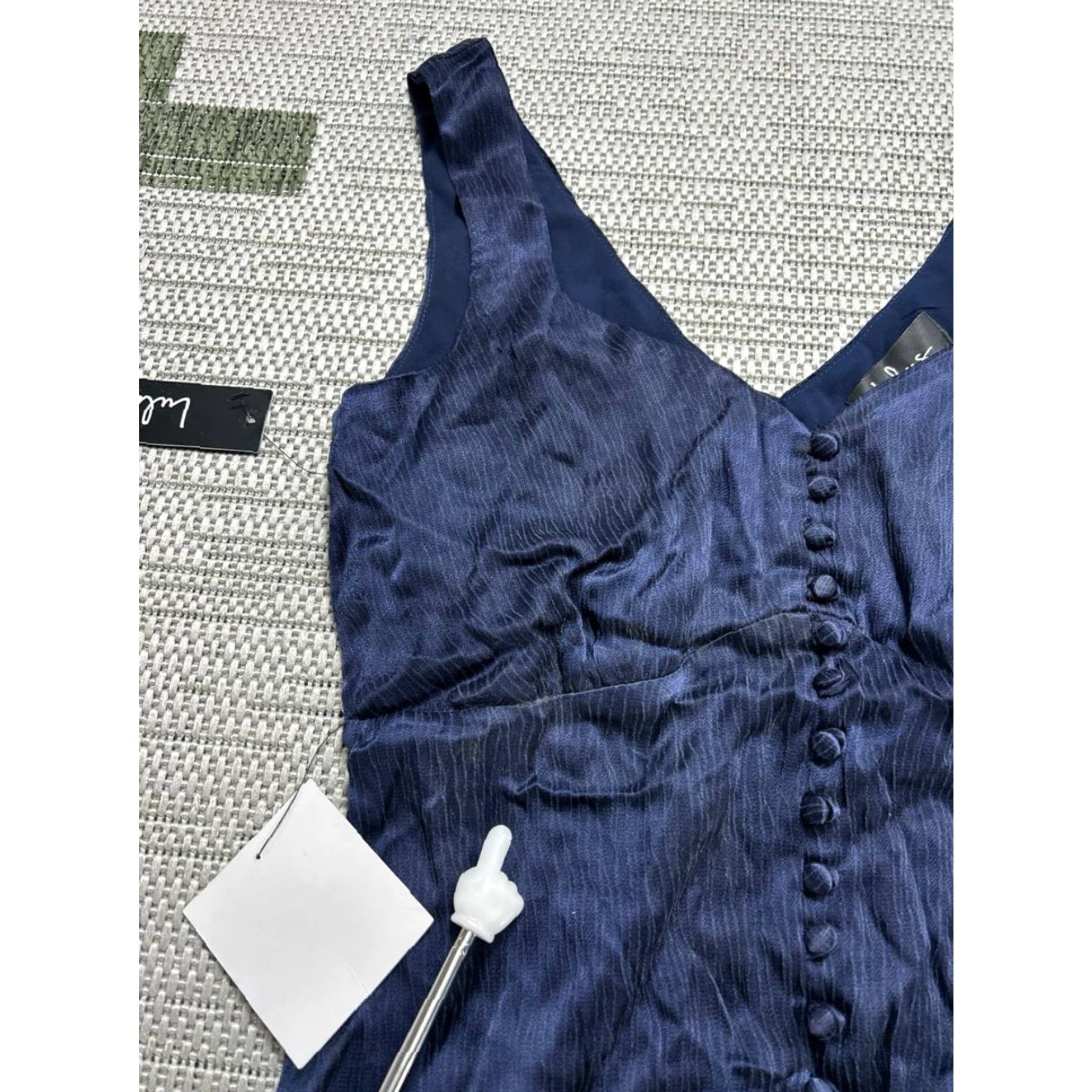 Lulus Lulus Abundant Love Maxi Dress Women S Blue Sleeveless Sweetheart Neck Ruffled High Low Party/Cocktail Wedding Picturing: Vintage? (No) Size S / US 4 / IT 40 - 5 Thumbnail