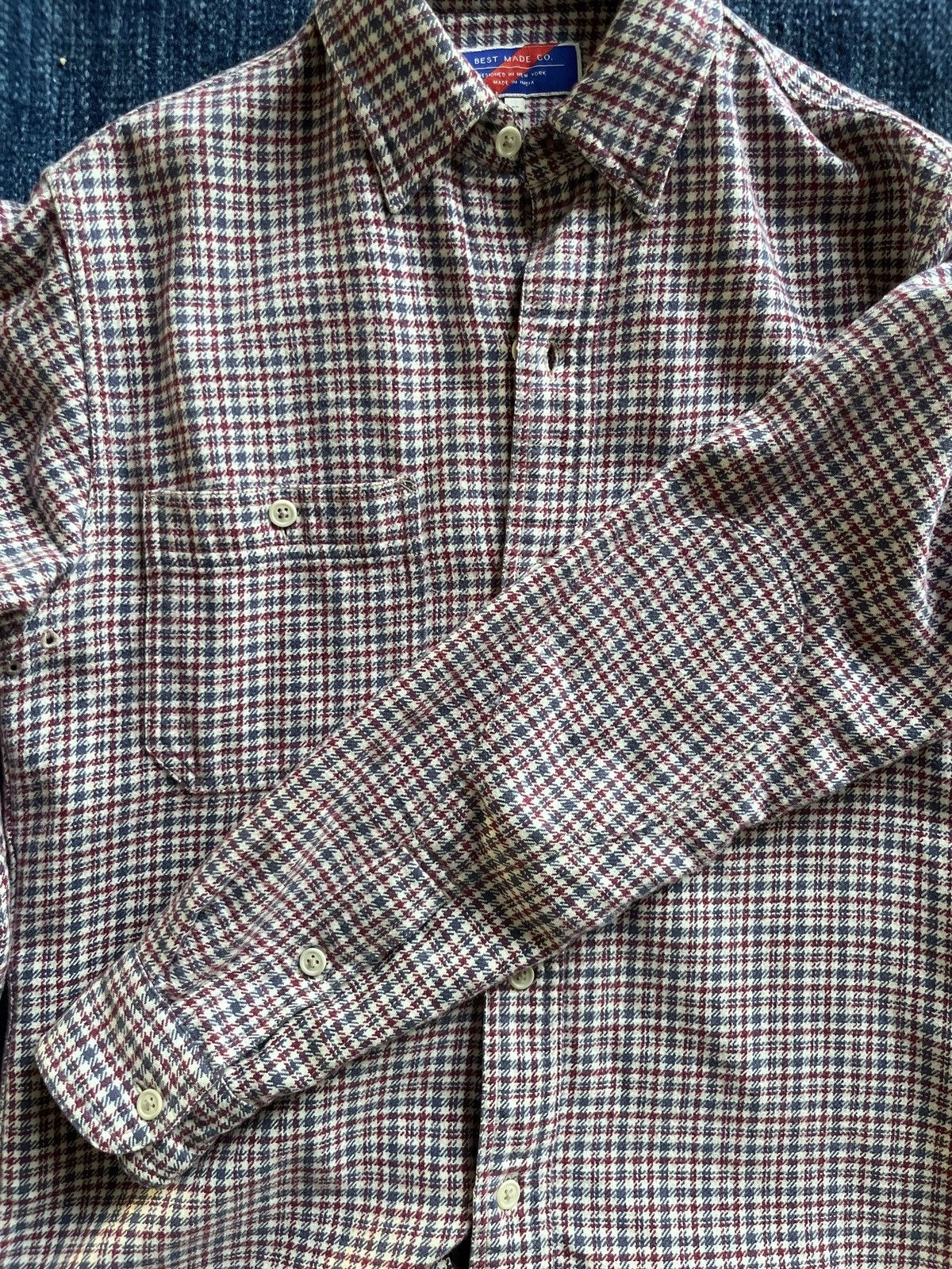 Best Made Co. Best Made Co Flannel in Natural, Blue, and Red Size US XS / EU 42 / 0 - 3 Thumbnail