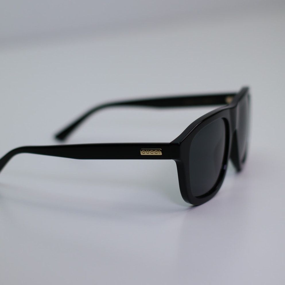 Gucci NEW Gucci Sunglasses GG1316S 001 Black Grey Men Authentic Size ONE SIZE - 4 Thumbnail
