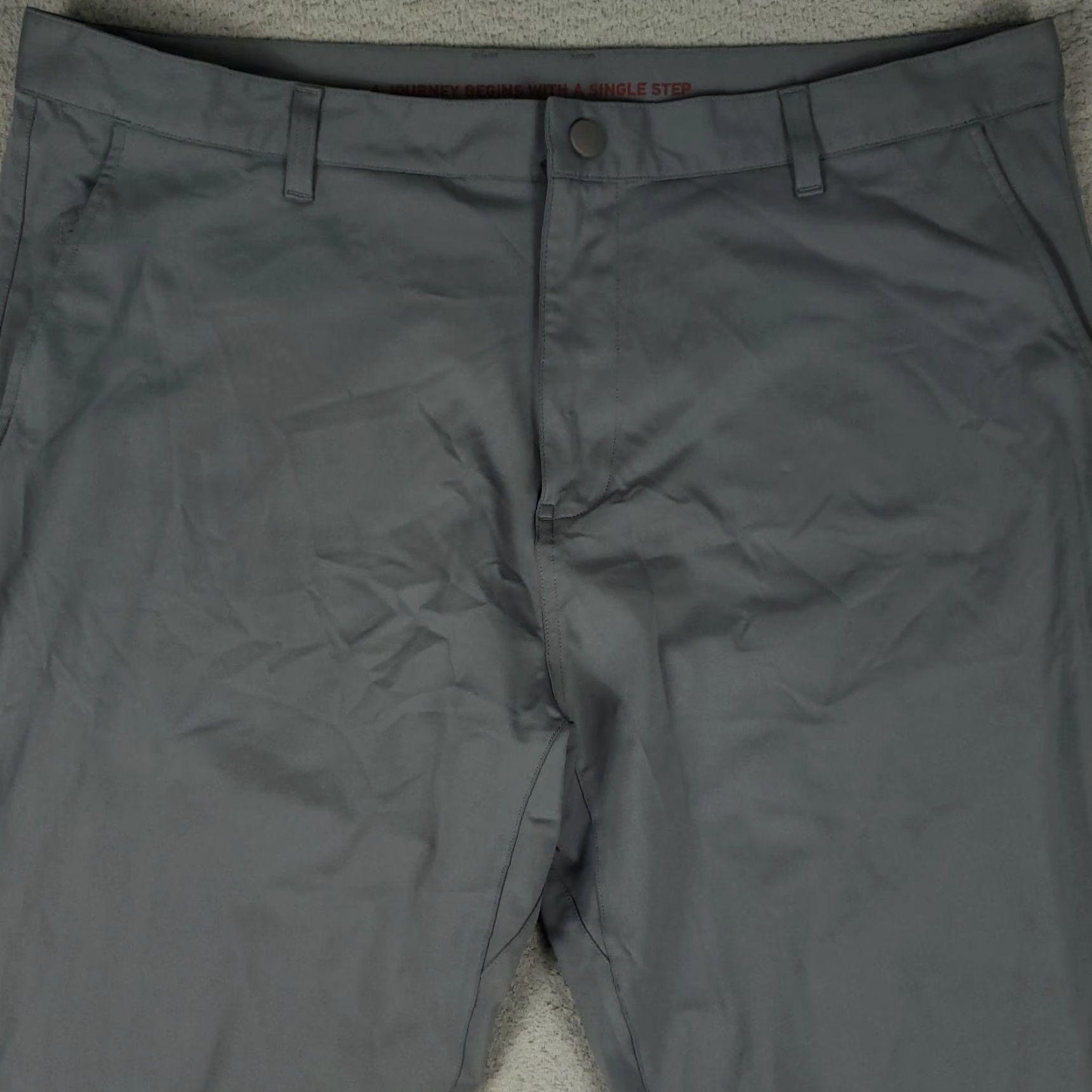 Rhone Rhone Mens Pants 40x32 Gray Flat Front Chino Trousers Regular 40 Inseam Black? No, Gray. Size US 40 / EU 56 - 2 Thumbnail