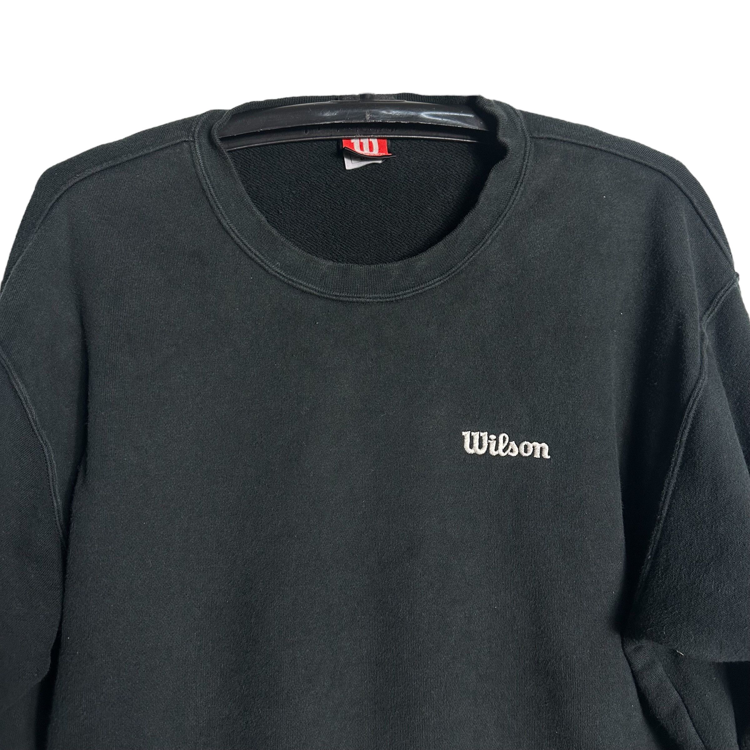 Vintage × Wilson 🔥RARE🔥Vintage Wilson Simple Logo Crewneck Sweatshirt Size US M / EU 48-50 / 2 - 2 Thumbnail