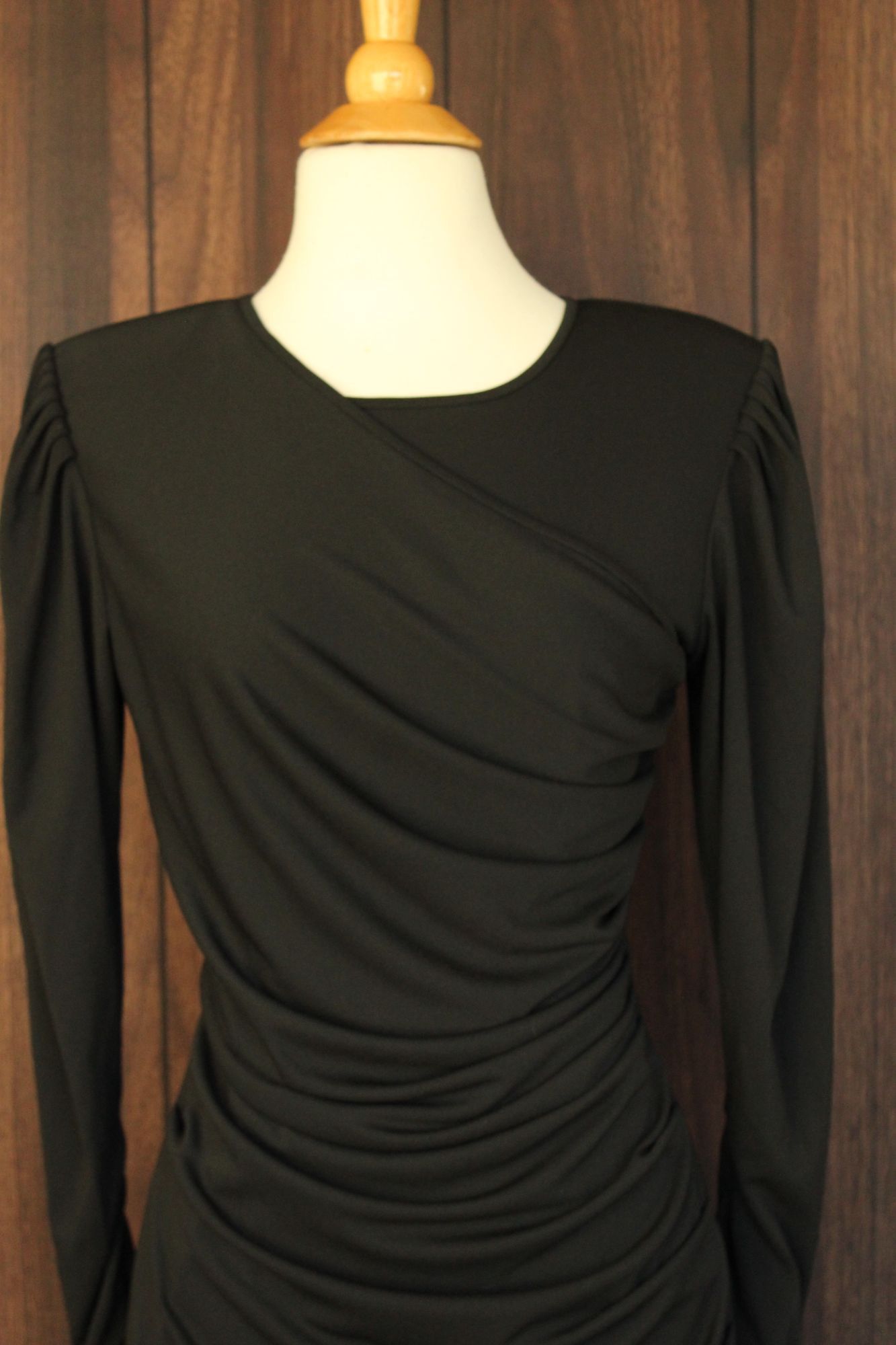 Anine Bing Anine Bing Alaia Dress, New With Tags, Black Ruched Bodycon, Size M / US 6-8 / IT 42-44 - 3 Thumbnail