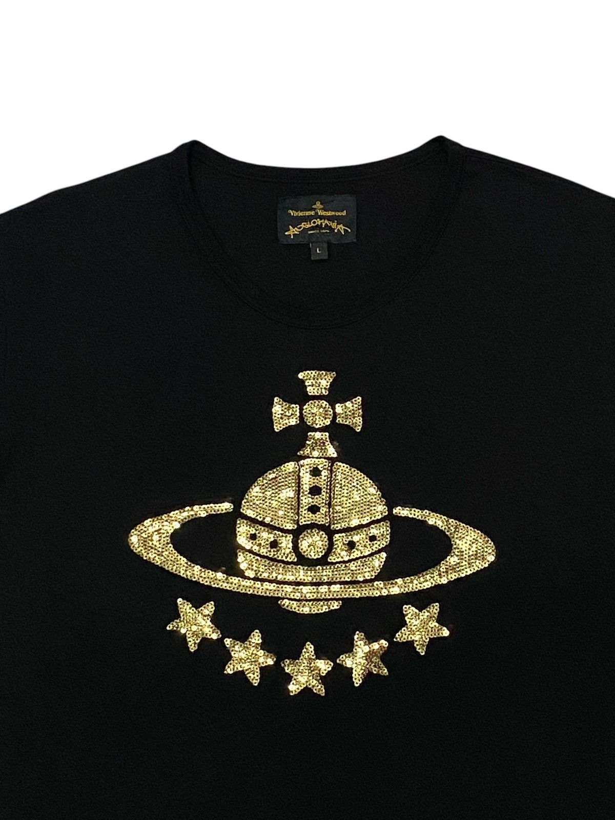 Vivienne Westwood Vivienne Westwood Anglomania Black Sequined Orb Shirt Size L / US 10 / IT 46 - 3 Thumbnail